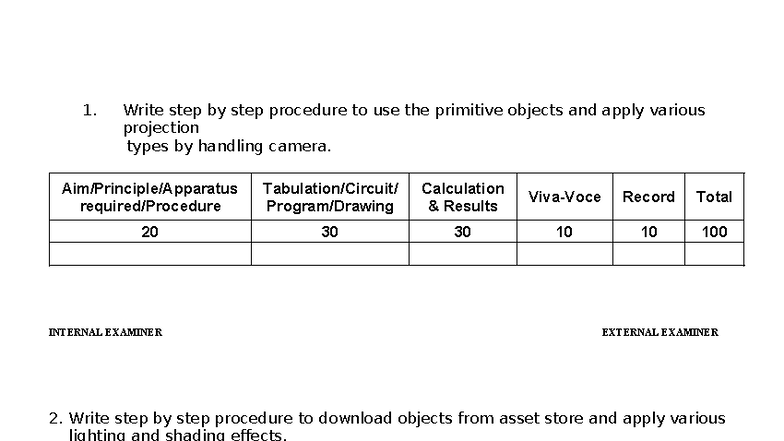 AVR 6: Step-by-Step Procedures for 3D Modeling & AR Applications - Studocu