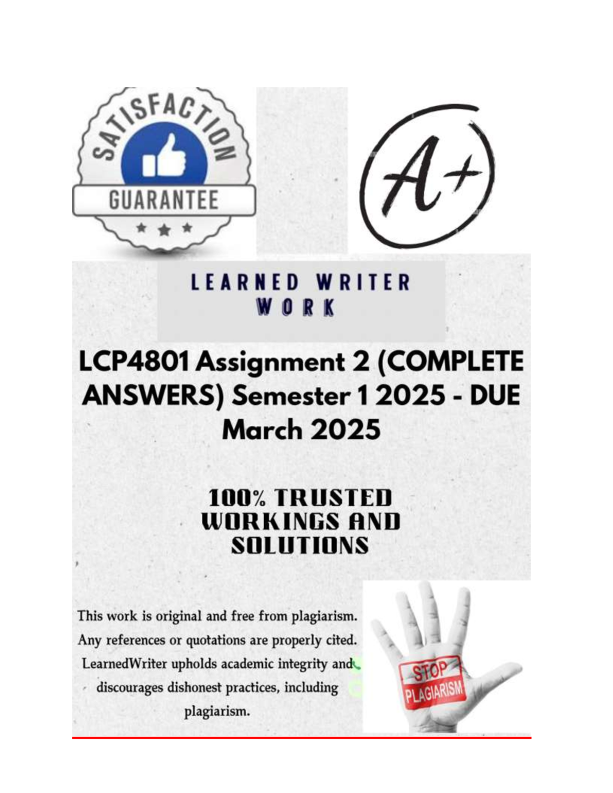 LCP4801 Assignment 2 - Comprehensive Analysis of International Law ...