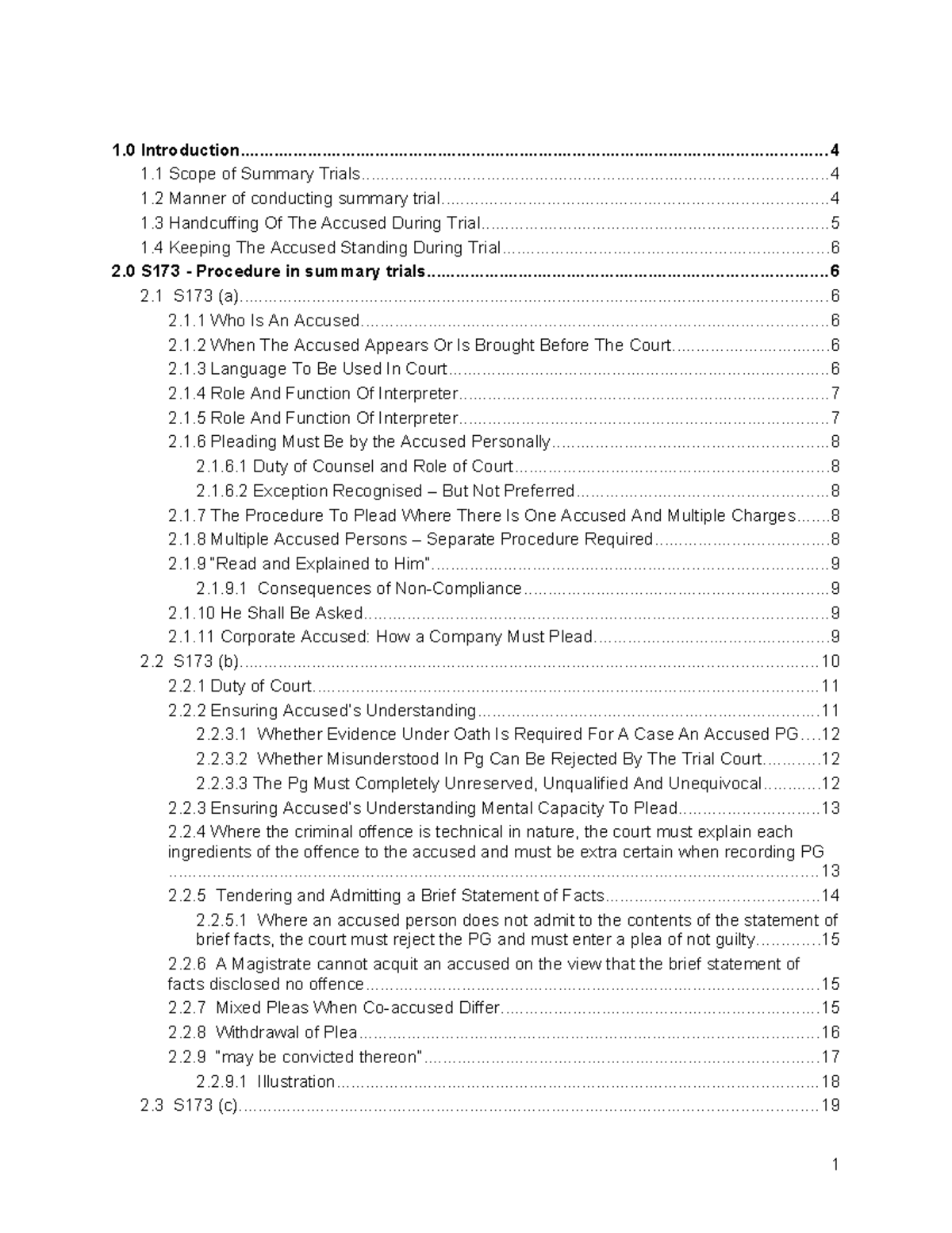 CPC 2.0 Summary Trial Procedures: Key Insights and Guidelines - Studocu