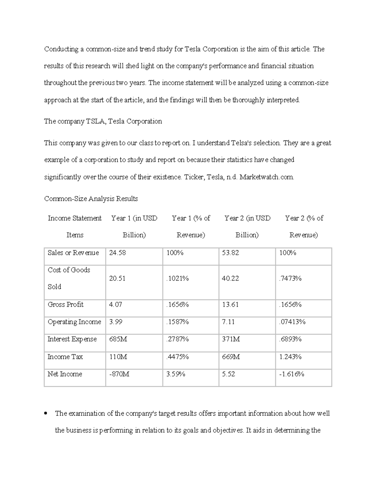 TSLA Financial Analysis: Performance & Sustainability Study Report ...