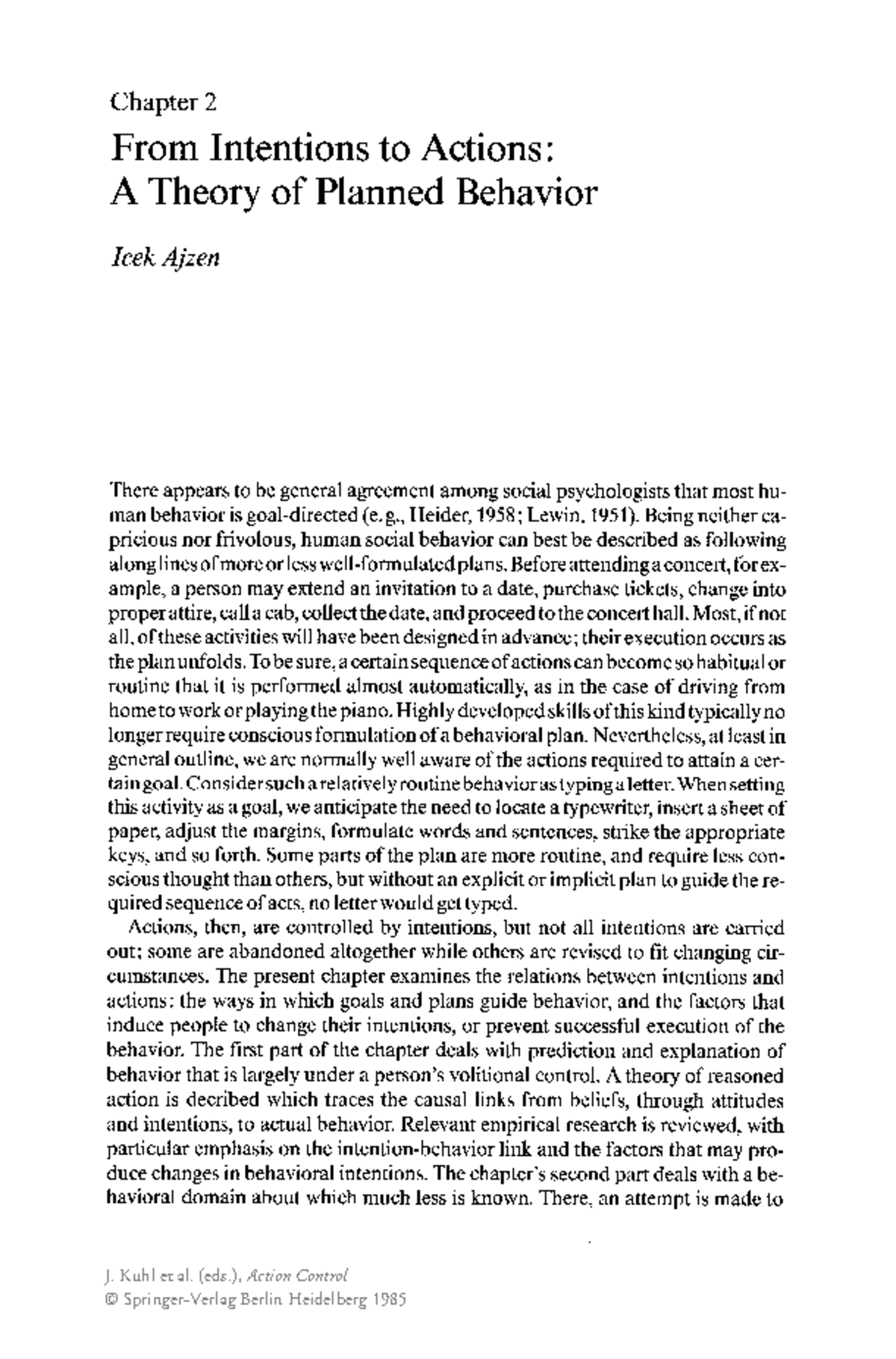 TPB - Research Paper on Theory of Planned Behavior Analysis - Studocu