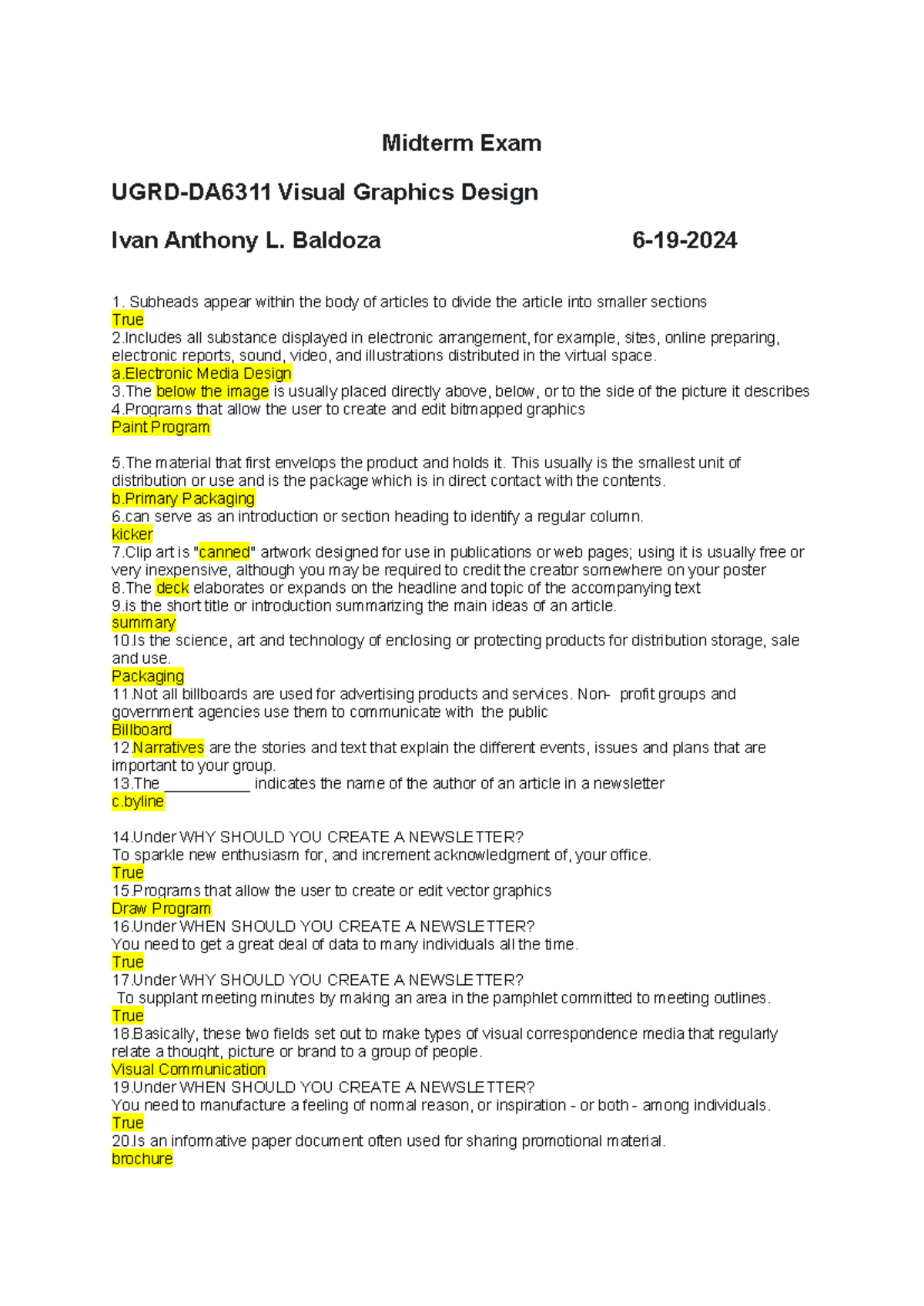 Midterm Exam Notes - UGRD-DA6311 Visual Graphics Design Essentials ...
