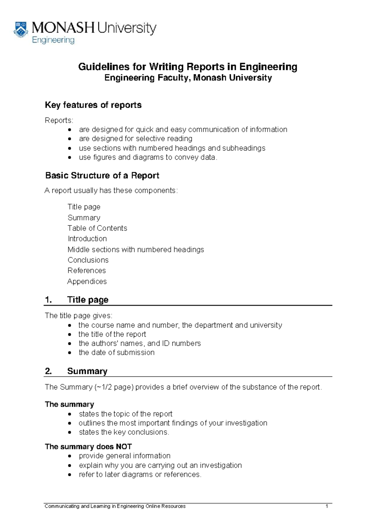Technical Report format Guidelines - Guidelines for Writing Reports in ...