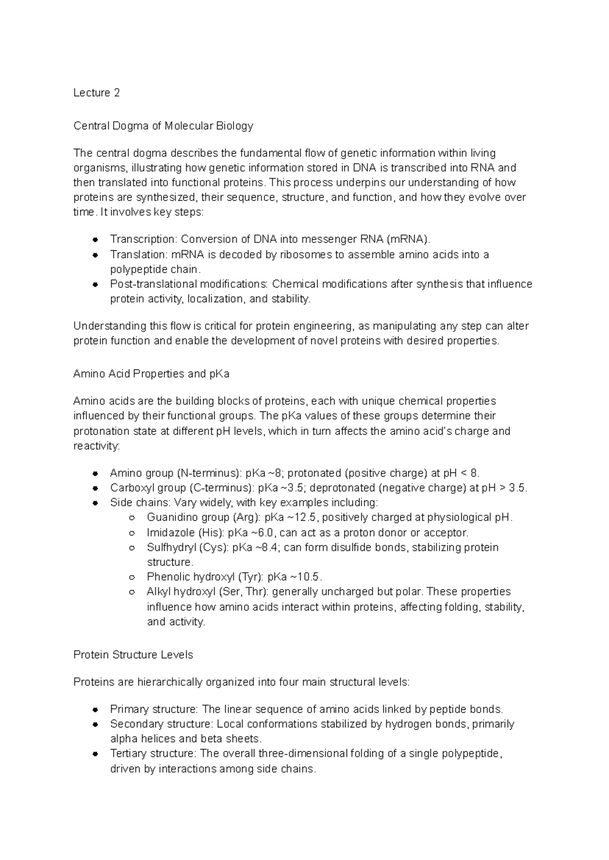 Comprehensive Guide to Protein and Enzyme Engineering (Lecture Notes ...