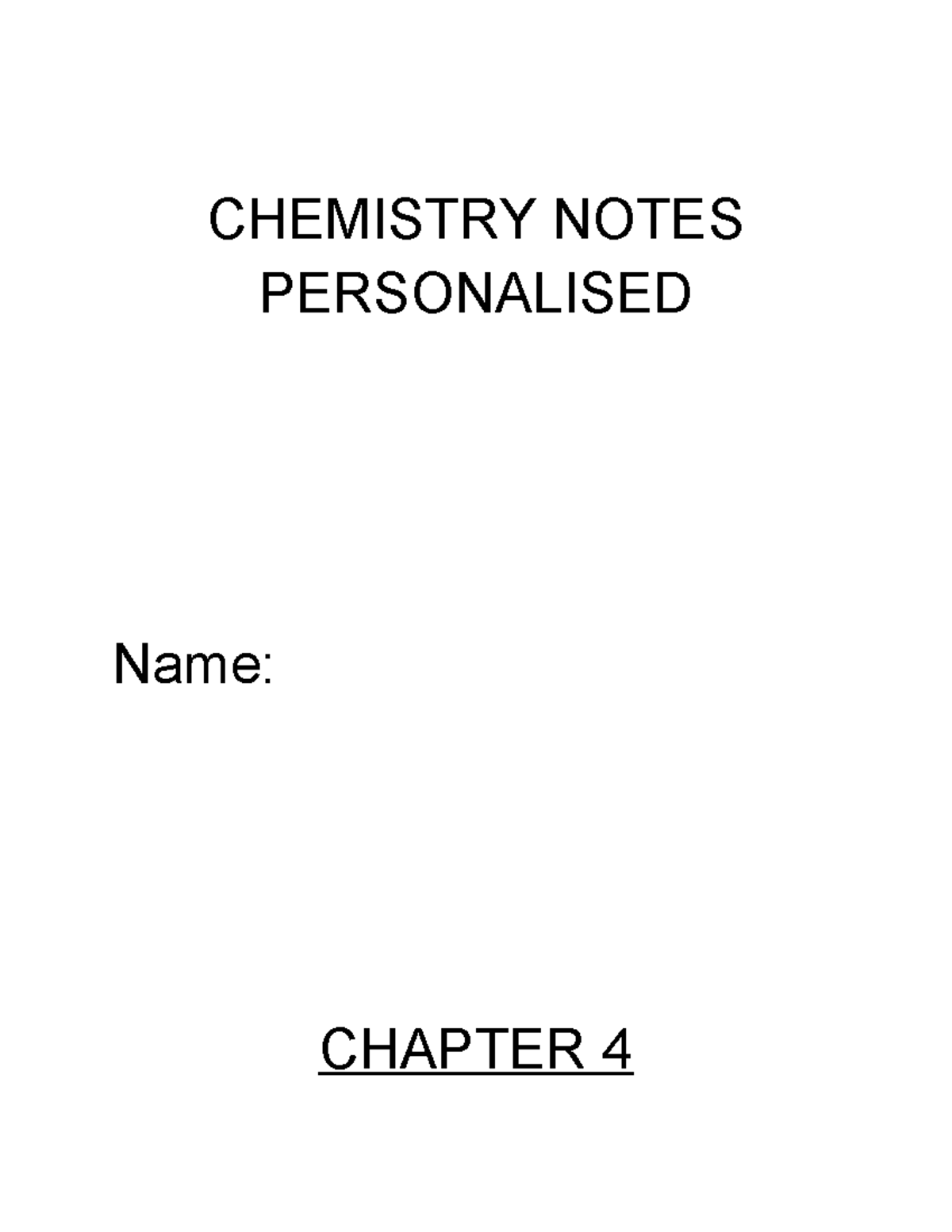 CHEM 101: Chapter 4 & 5 Notes on Chemical Bonding & Ionic Substances ...