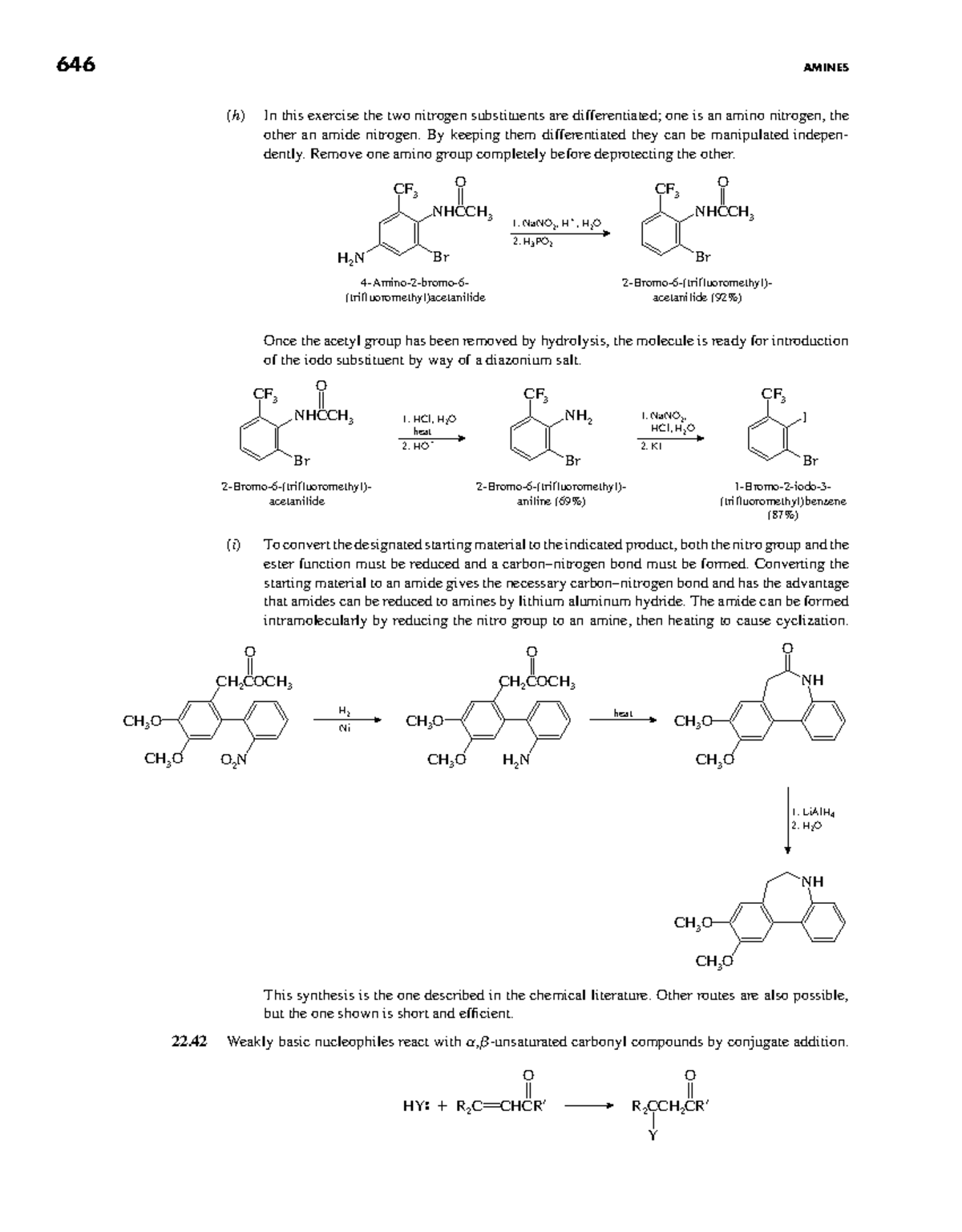 Organic Chemistry 646: Amines Synthesis and Reactions Explained - Studocu