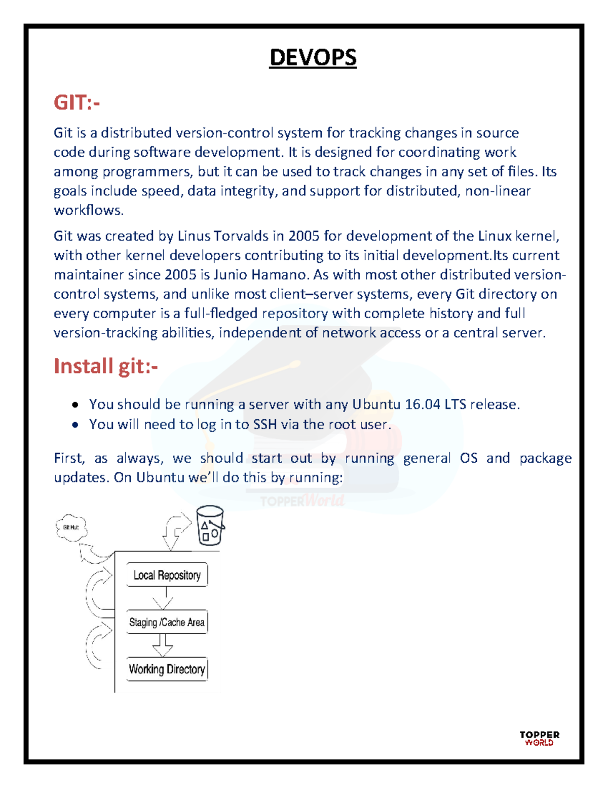 Dev Ops-Notes - DEVOPS GIT:- Git is a distributed version-control ...