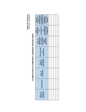 TESDA Application Form for Competency Accreditation (Assessors) - Studocu