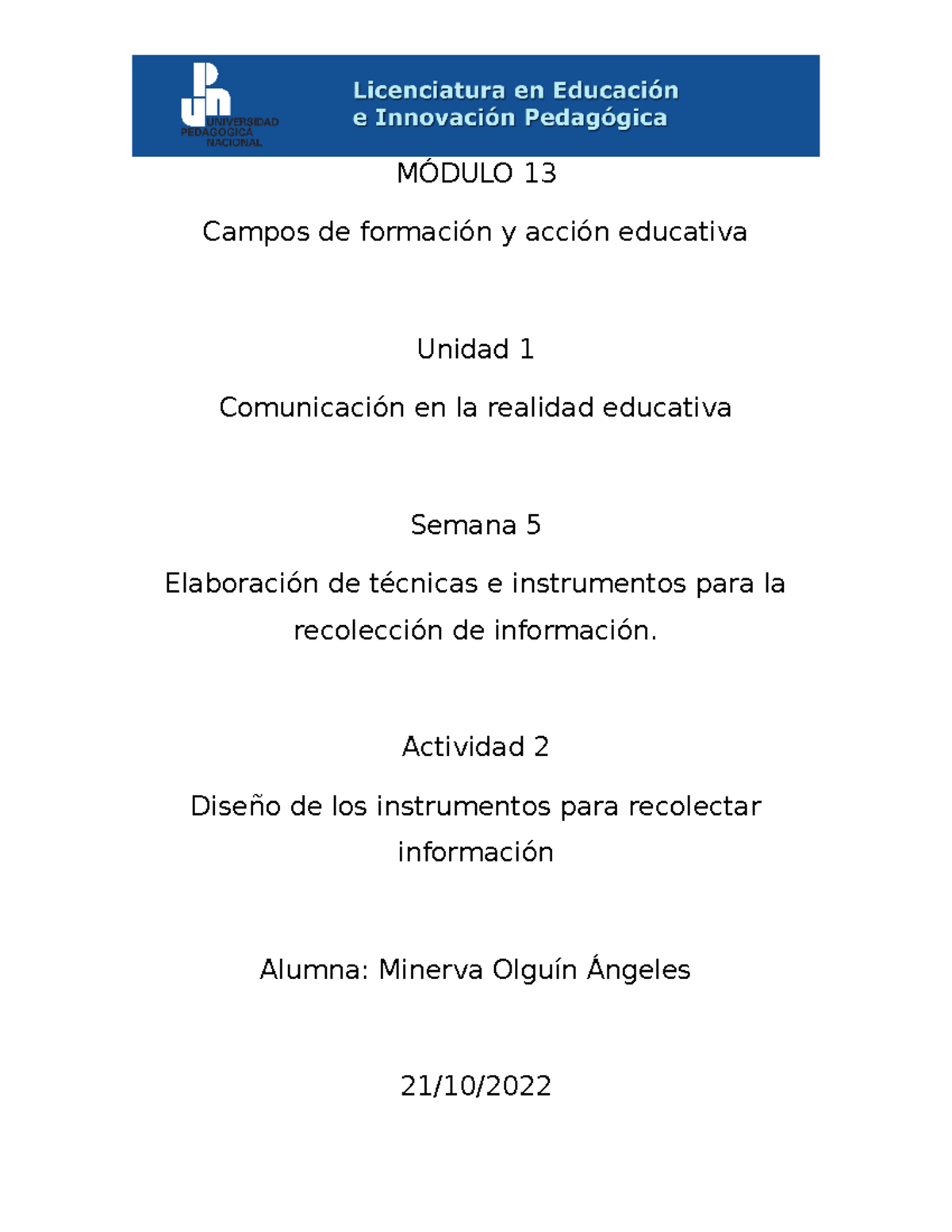 Módulo 13: Técnicas e Instrumentos para Recolección de Información ...