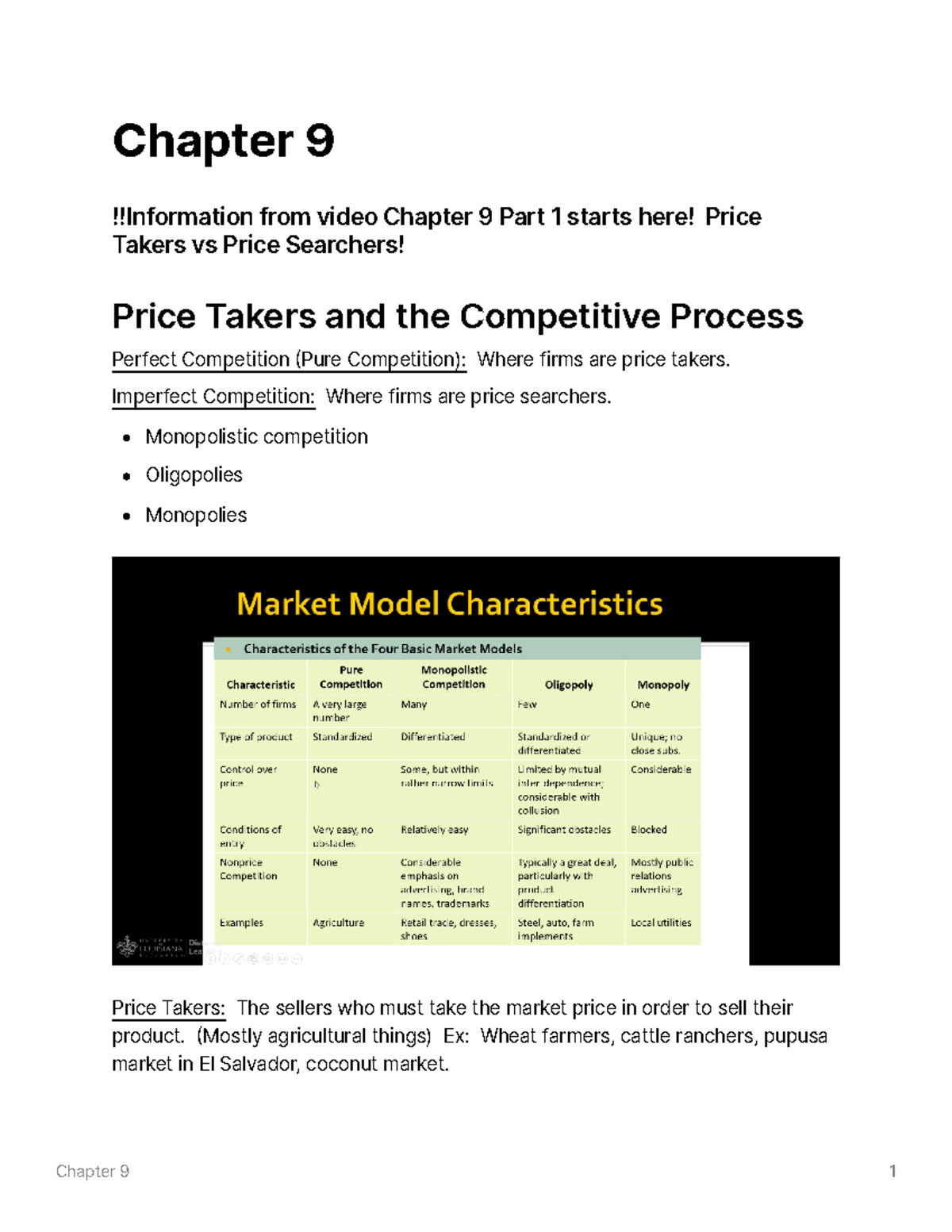 Chapter 9 LECTURE NOTES Math 210. Down to the Basics - Chapter 9 ...