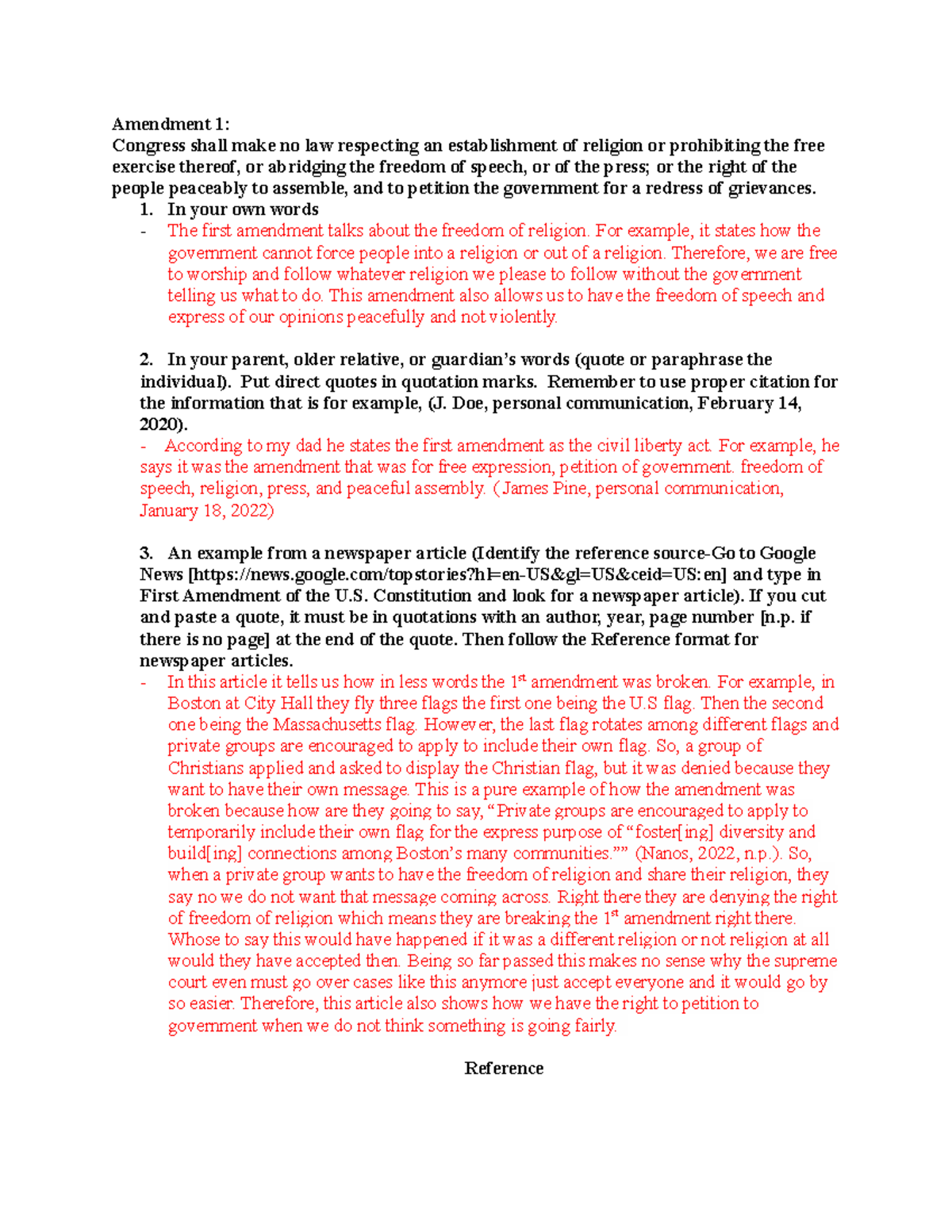 1st Amendment - Case Brief on Freedom of Speech \u0026 Religion Rights - Studocu, image size:1200x1553