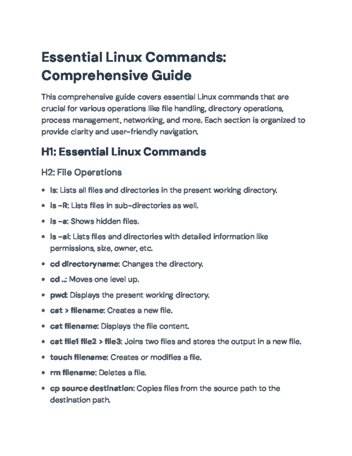 Essential Linux Commands: A Comprehensive Guide for Users - Essential ...