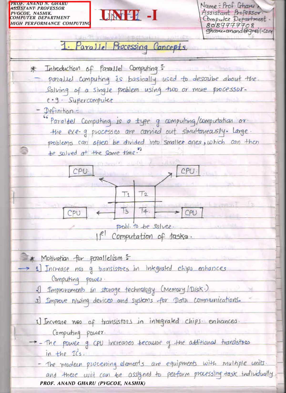 Cuda Hand written - HPC Notes - CUDA Architecture computer unified ...