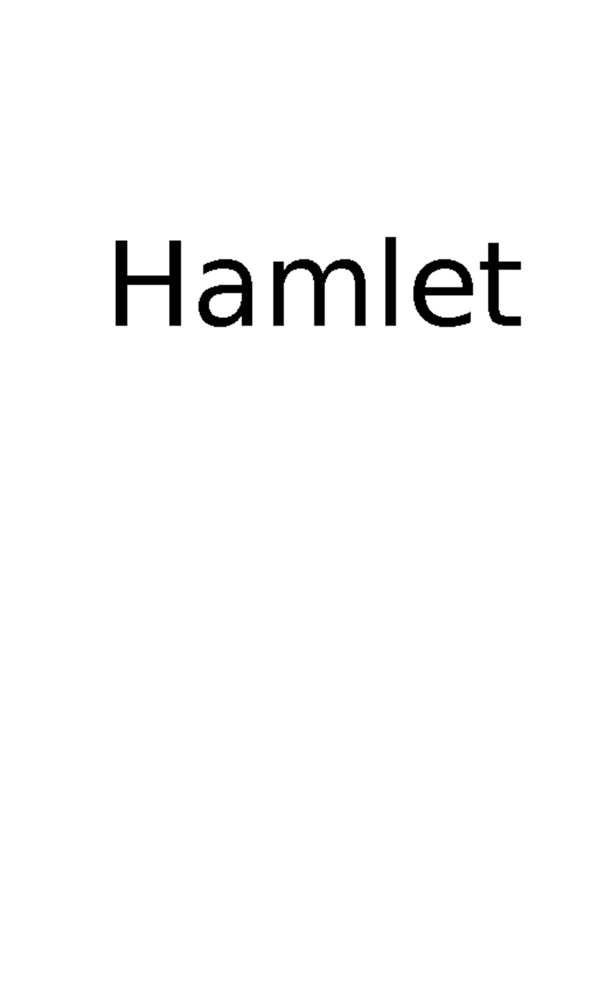 Hamlet Modern English Notes: Act 1, Scene 1 Analysis - Studocu