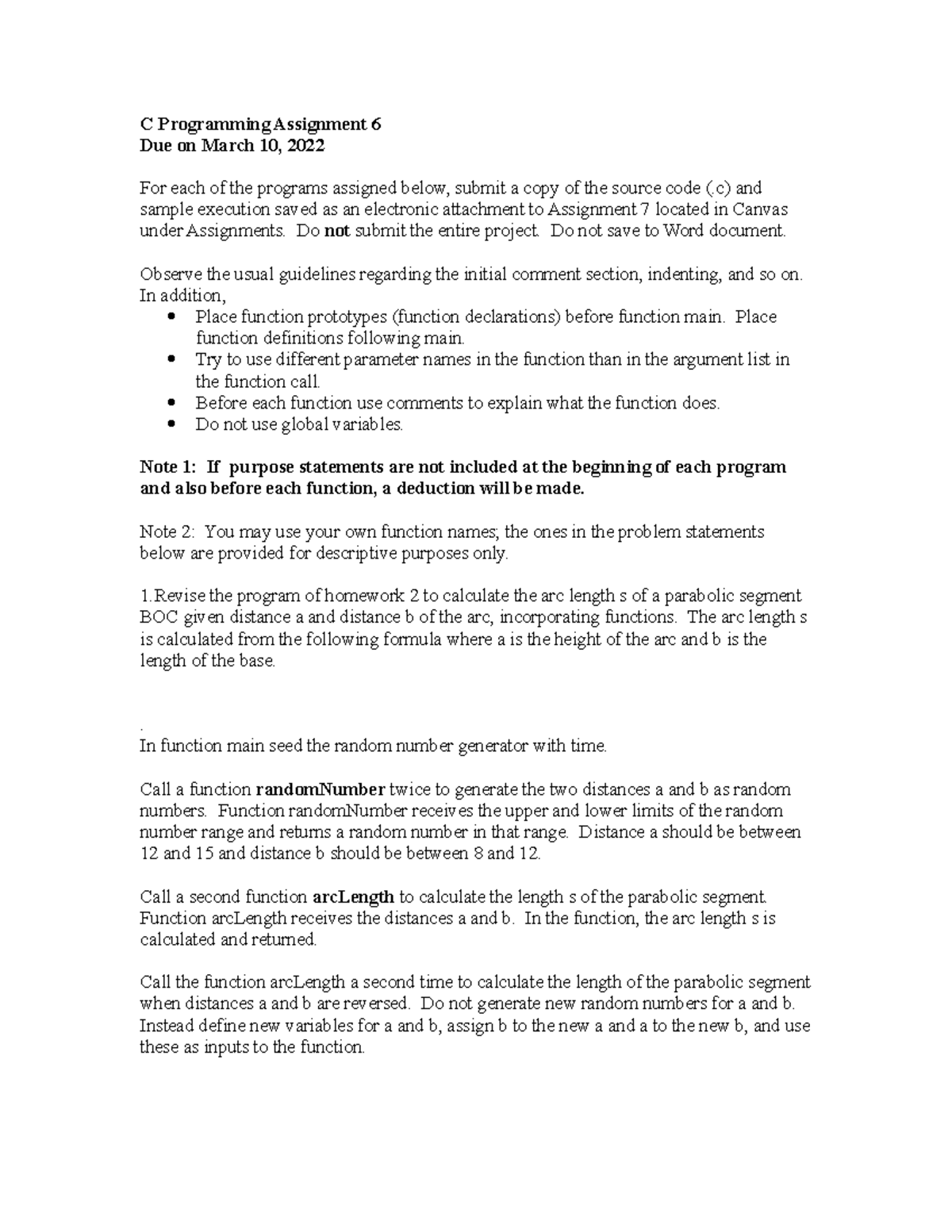 Asignment 6 - 19700 - Professor Nancy Lahm - Solved Assignments - C ...
