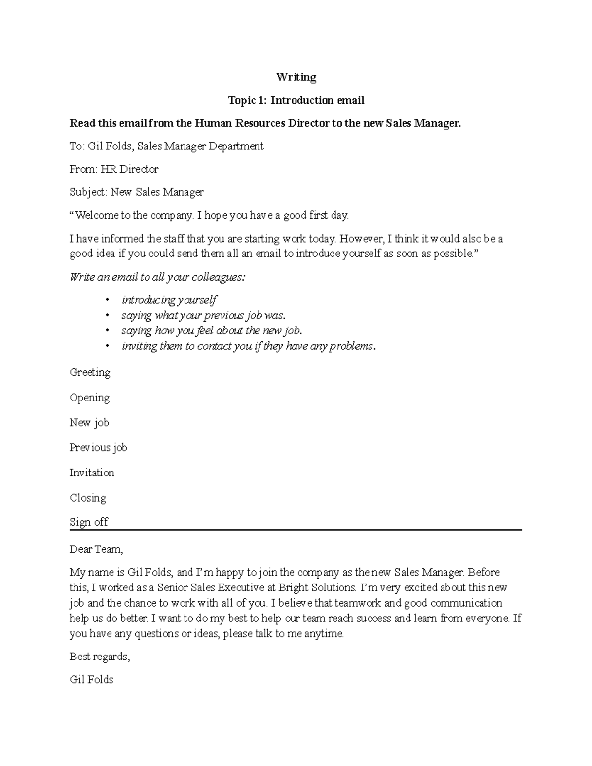 Writing Topic 1-3: Email Communication Skills in Business - Studocu