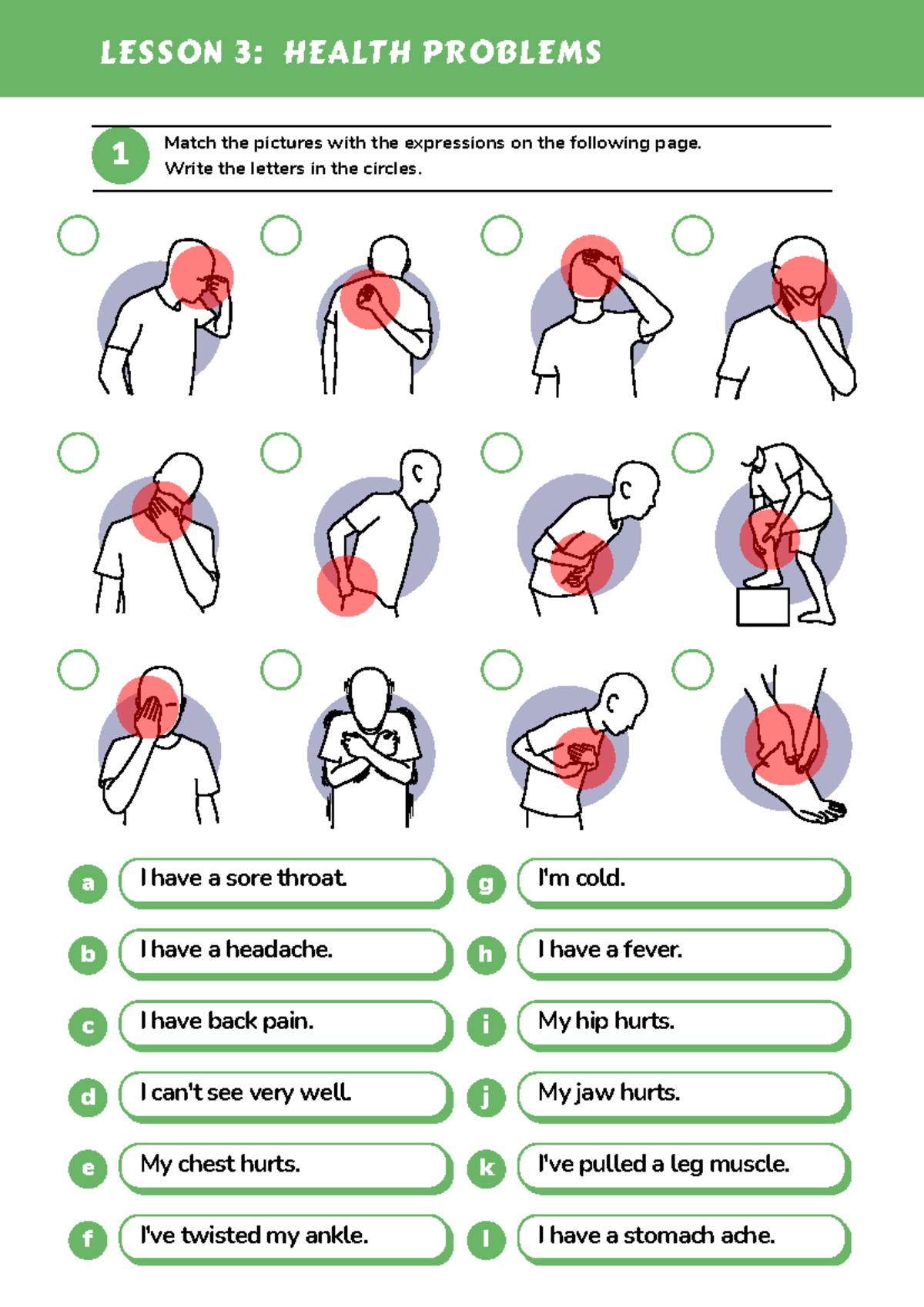 Lesson 3: Identifying Health Problems and Symptoms - Studocu