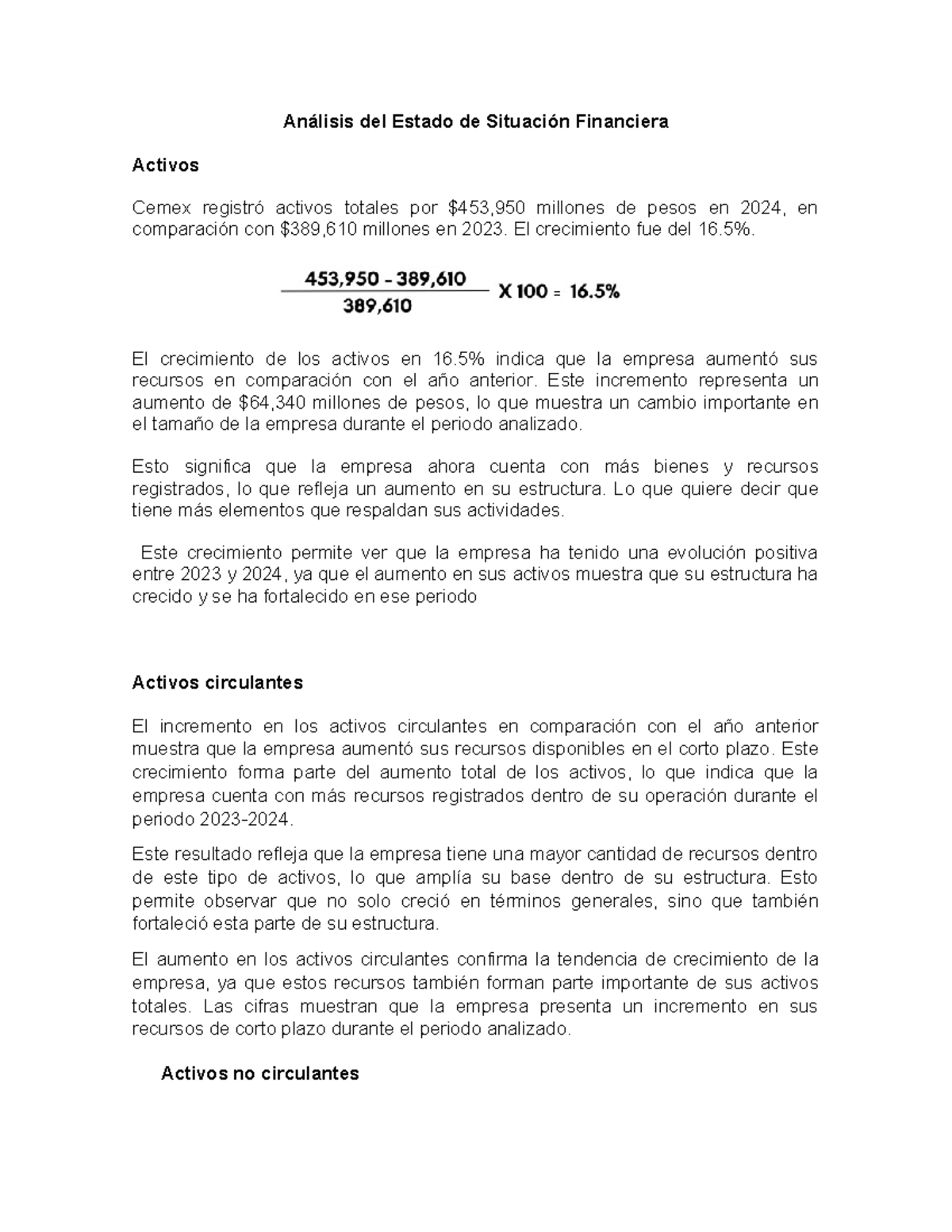 Análisis Financiero de Cemex 2023-2024: Activos y Resultados - Studocu