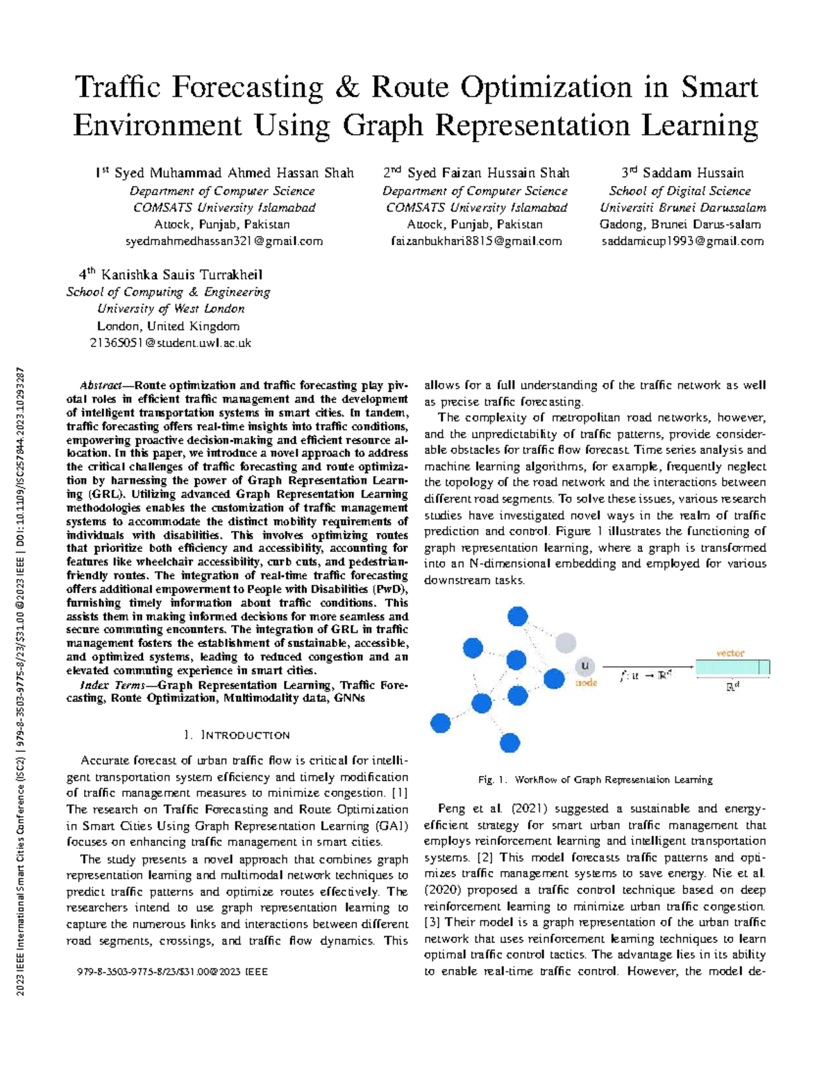 Traffic Forecasting & Route Optimization in Smart Cities Using GRL ...