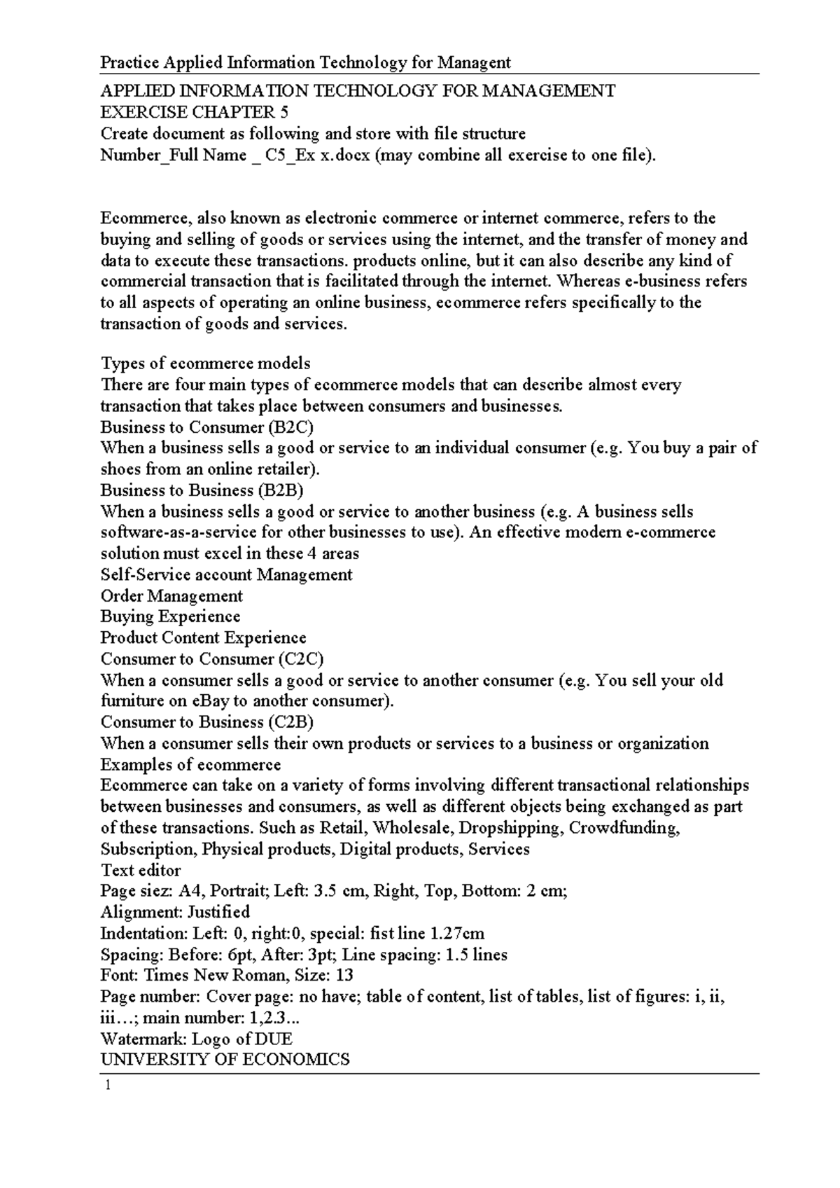 THUD C5 Applied IT Management Exercise Chapter 5 Notes - Studocu
