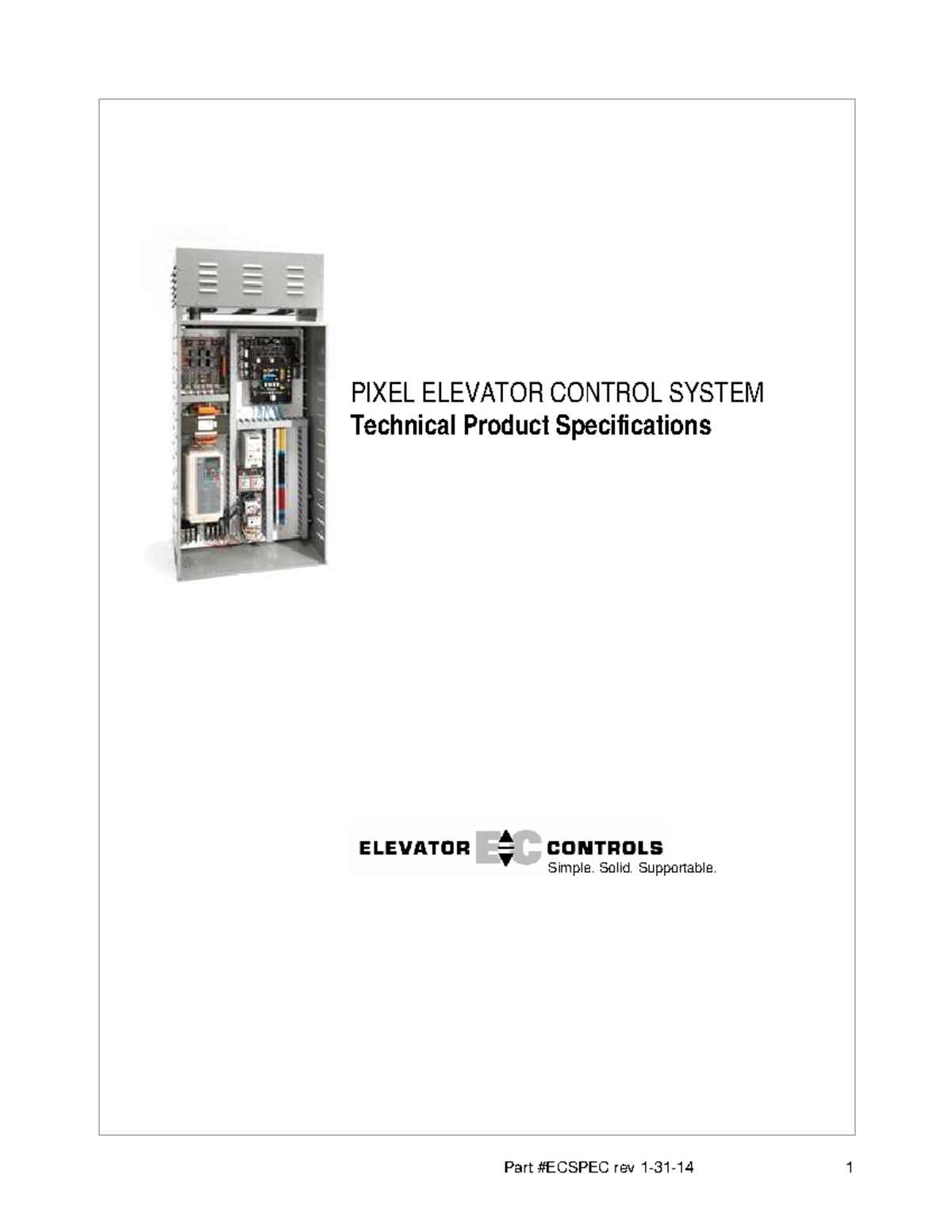 EC Specifications: Pixel Elevator Control System Rev 1 Overview - Studocu