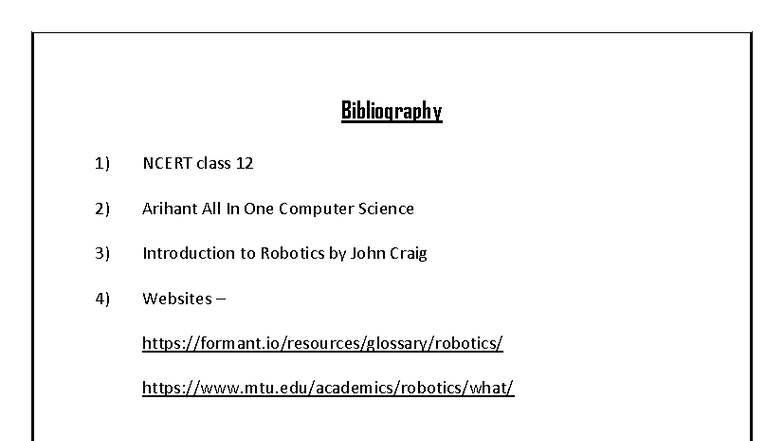 P6 - Bibliography - For class practical work - Class 12th bseb english ...