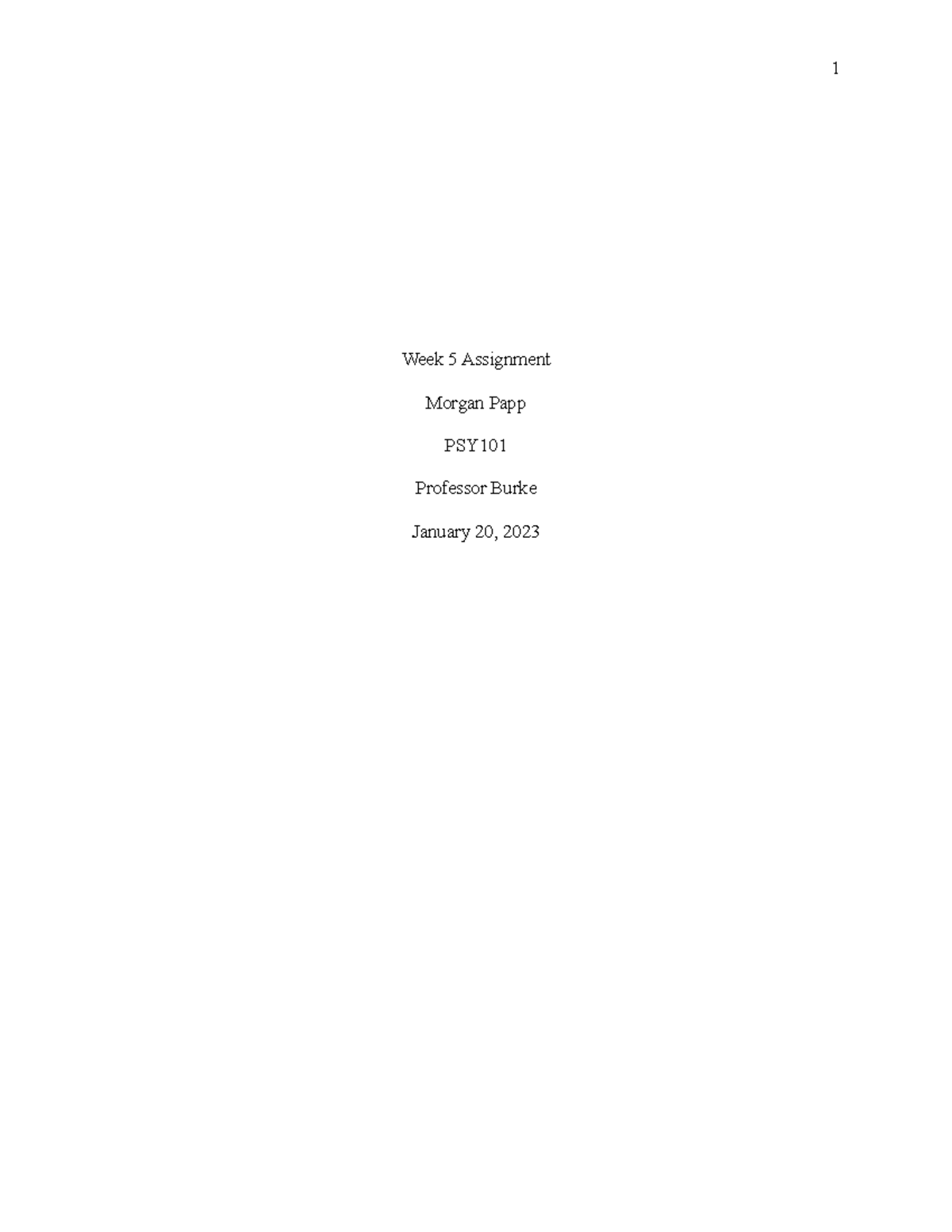 PSY101 Week 5 Assignment: Neurotransmitters & Brain Development ...