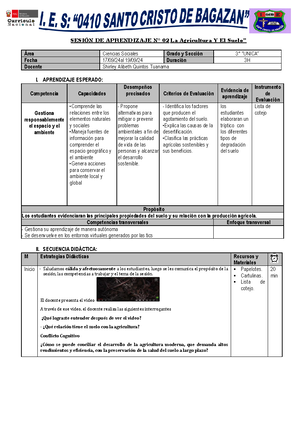 Sesión de Aprendizaje 3 (U2) - DPCC Secundaria 2025: Convivencia Justa ...