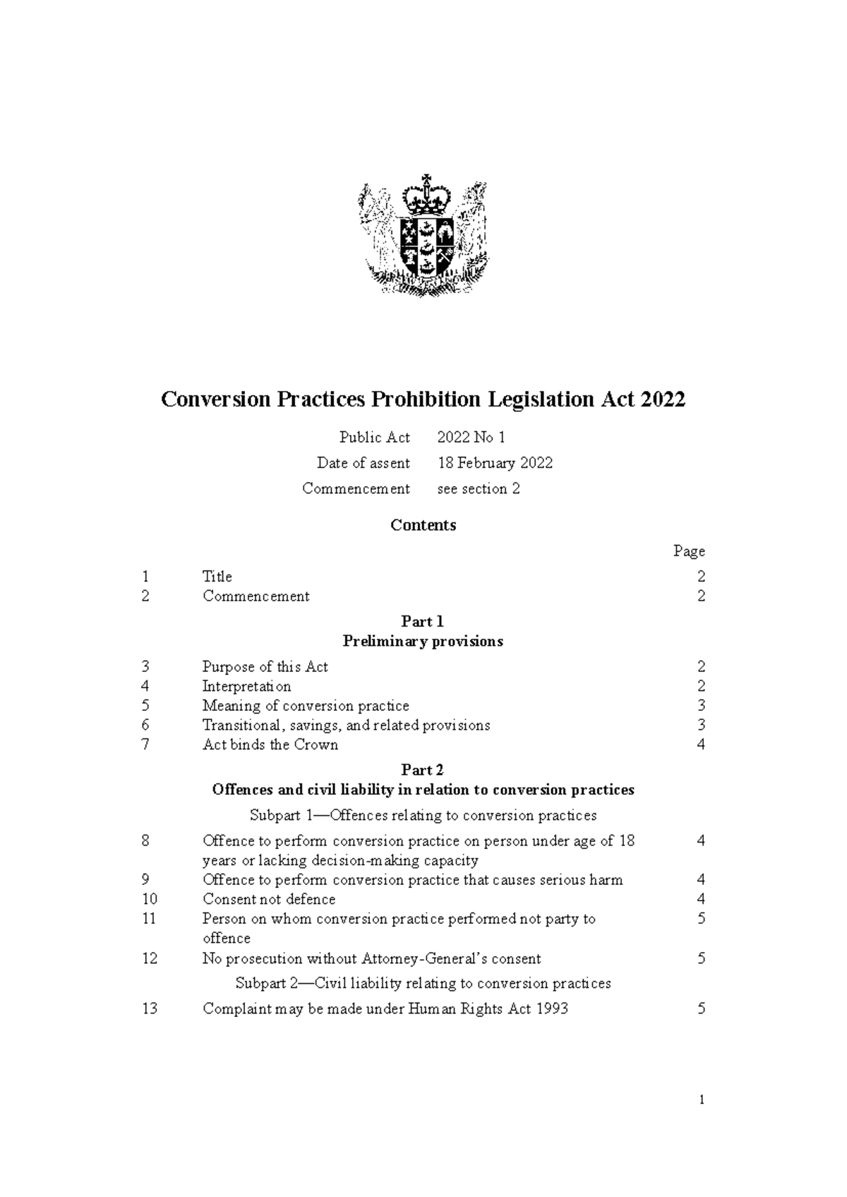 Conversion Practices Prohibition Legislation Act 2022 Overview - Studocu