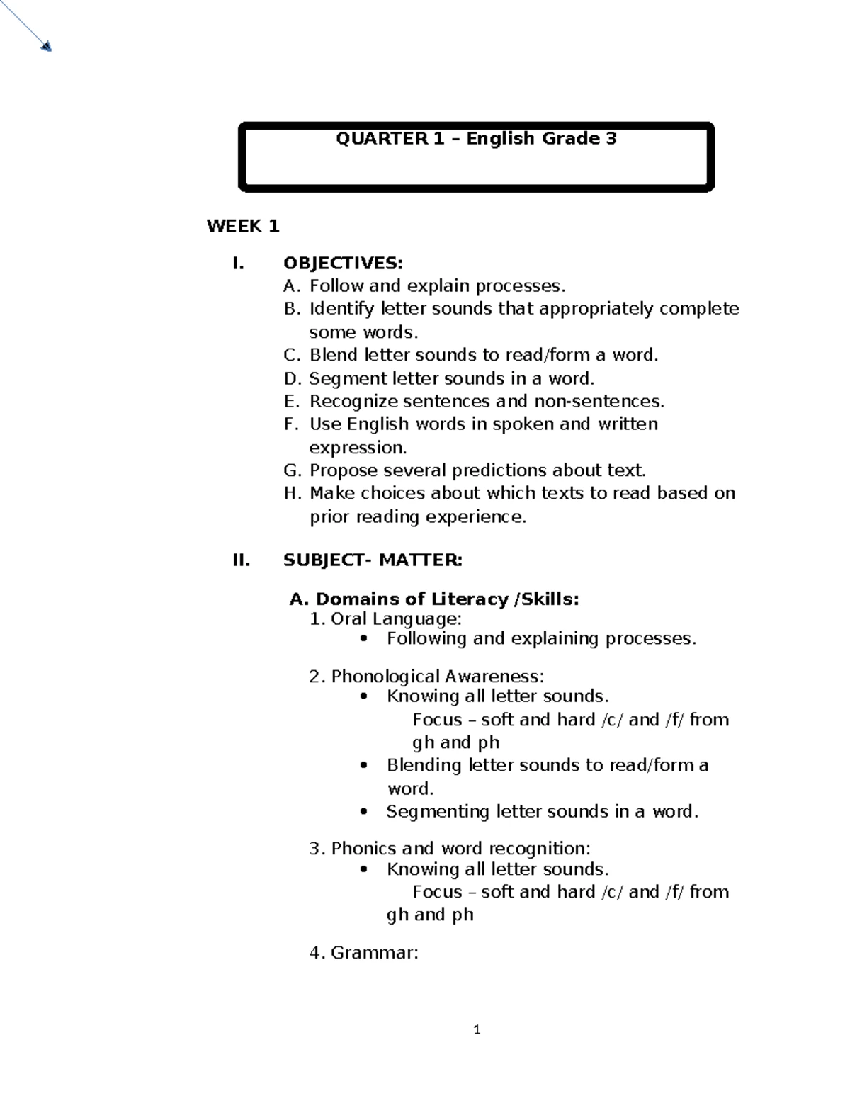 DLL Matatag MAPEH 4 Q1 Week 4 Lesson Plans and Activities - Studocu