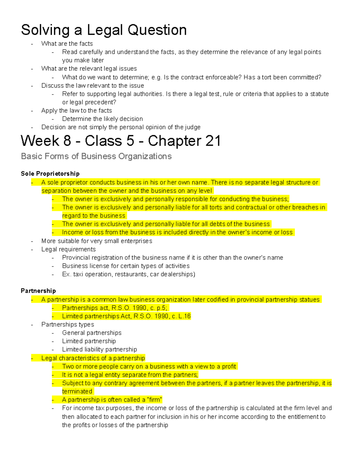 LAW 122 - Final Exam Review: Key Concepts in Business Law - Studocu