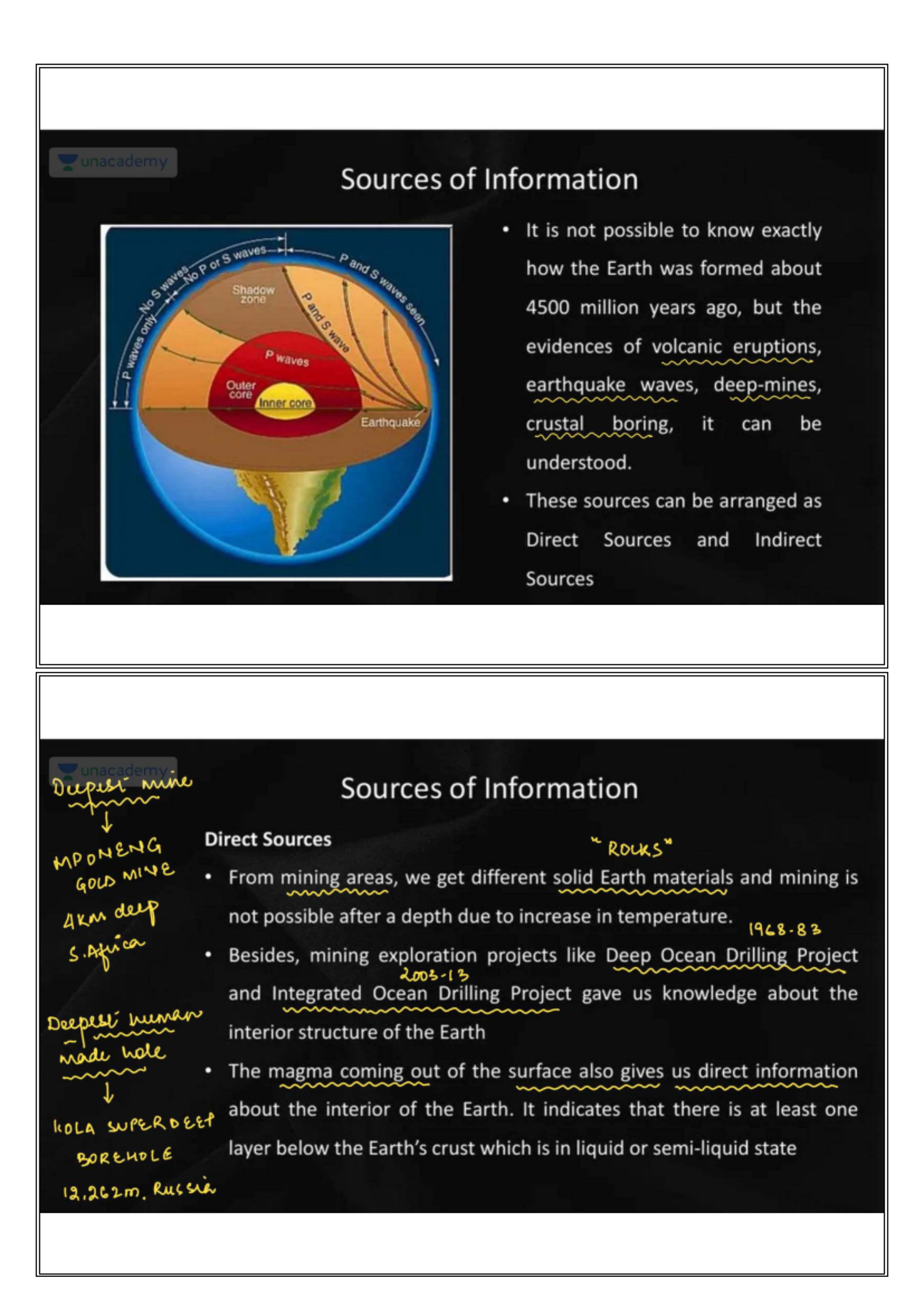 Geo Part 4 - Engineering Geology: Sources of Information on Earth's ...