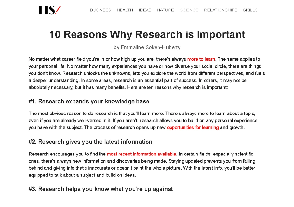 The Importance of Research Design: A Comprehensive Guide (IM 101) - Studocu