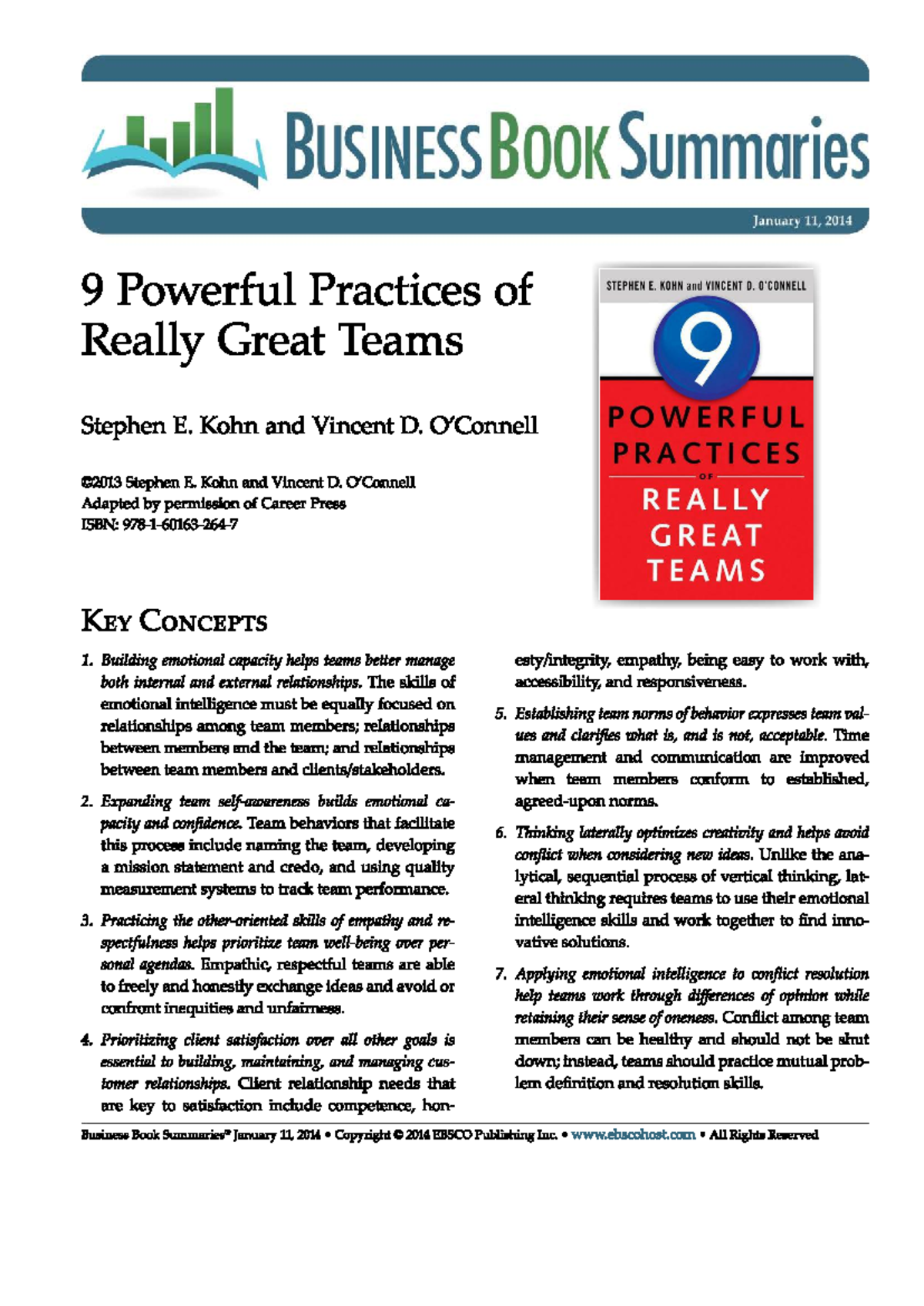 GES820 L04 9 powerful practices of really great teams - GES801 - Studocu