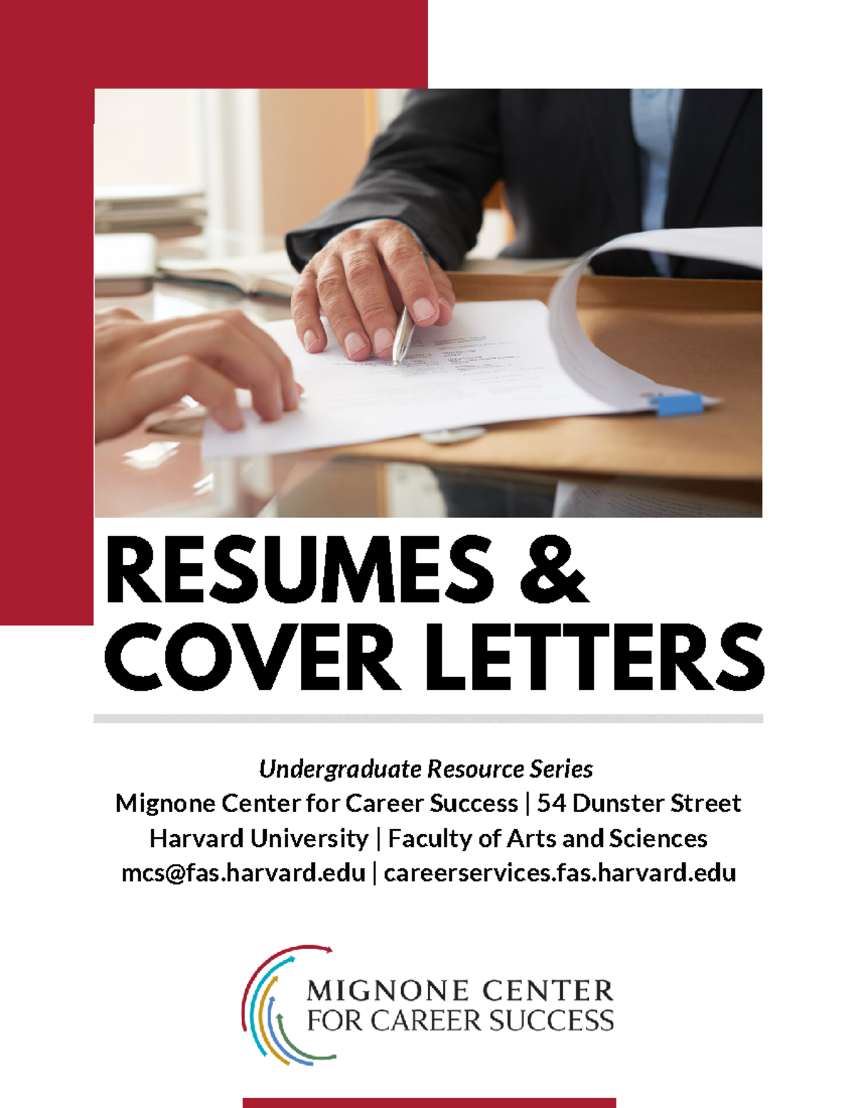 Harvard Resumes & Cover Letters Guide (MCS Resource) - Studocu