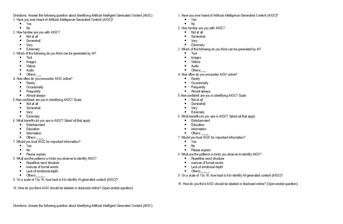 Identifying AIGC: Lecture Notes & Questions on AI Content - Studocu