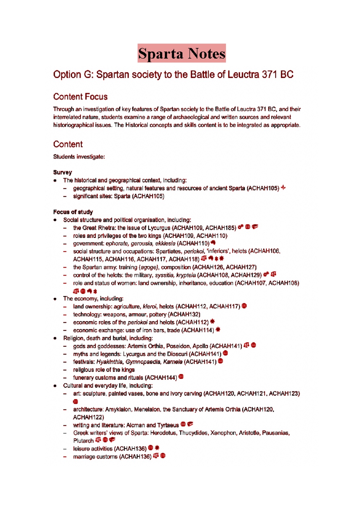 Sparta notes - Sparta Notes Survey Geographical setting Country: Greece ...