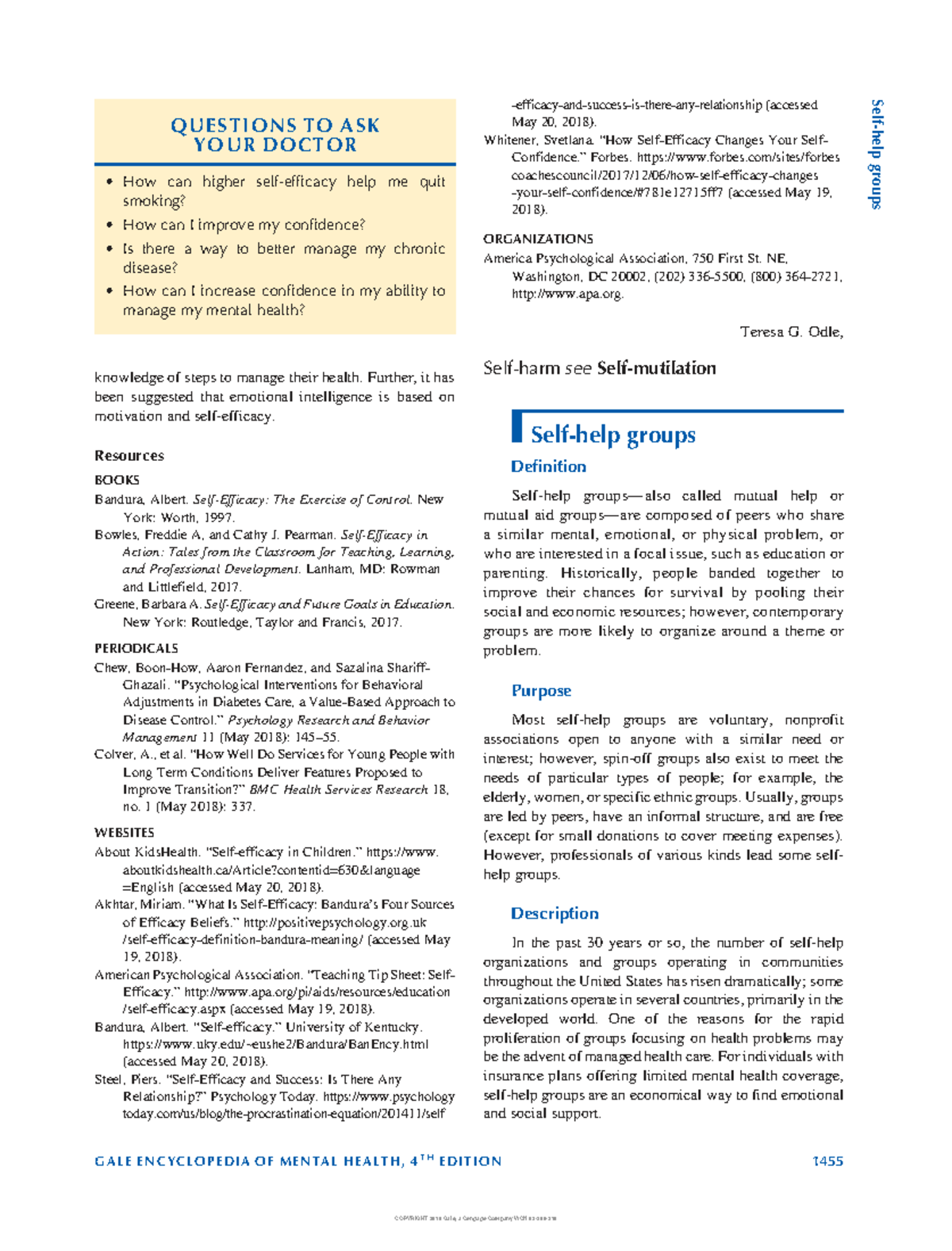 Self Help Groups: Strategies for Managing Health and Well-Being - Studocu