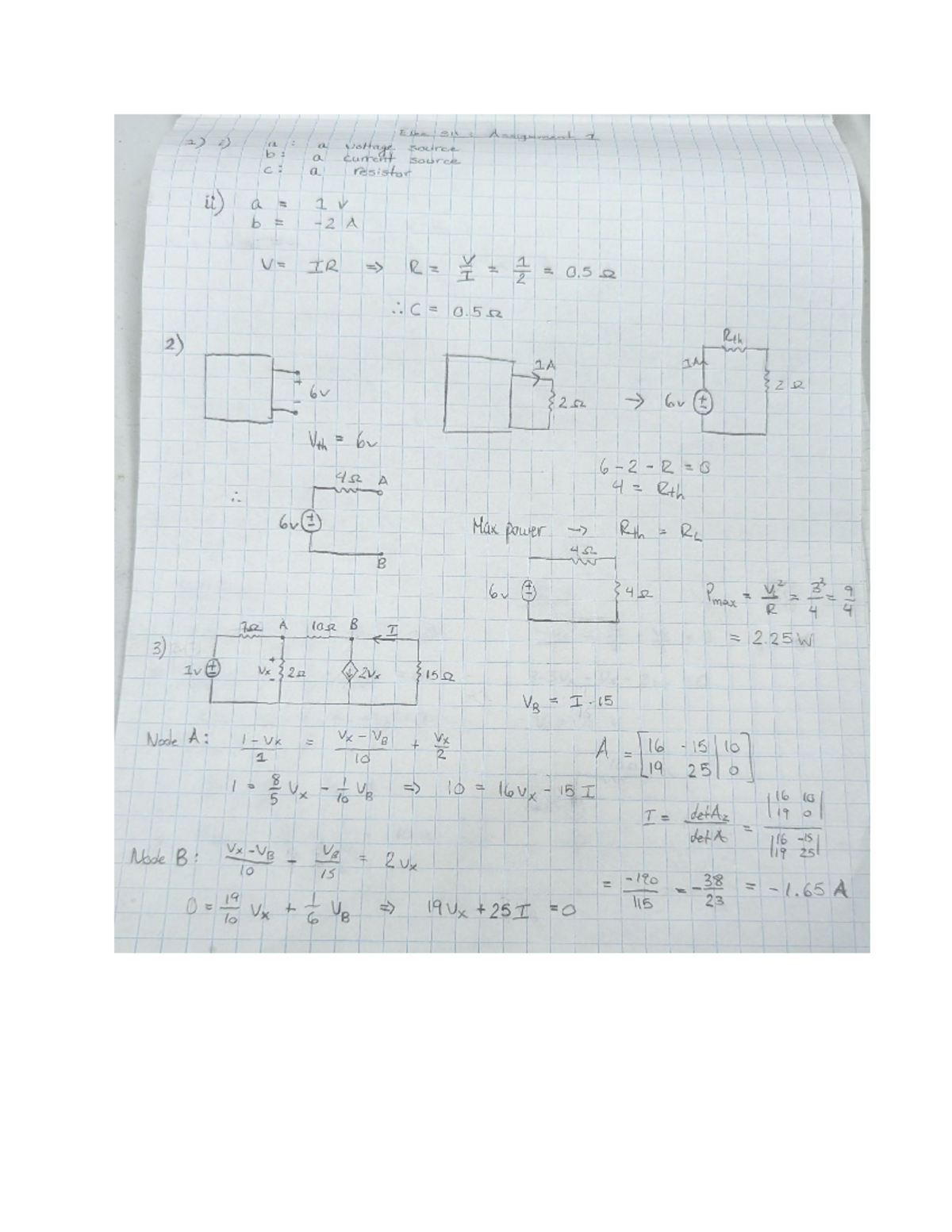 Elec 311 assignment 1 - Basic circuits review - ELEC 311 - Studocu
