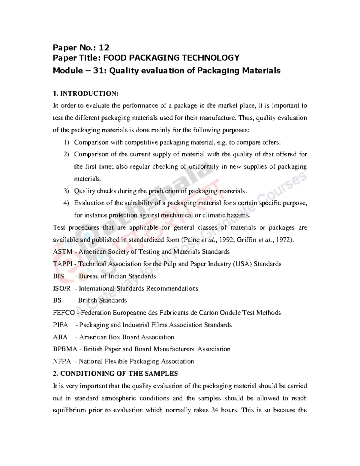 15869372932 Fsthc 0201Packaging 1 - Paper No.: 12 Paper Title: FOOD ...