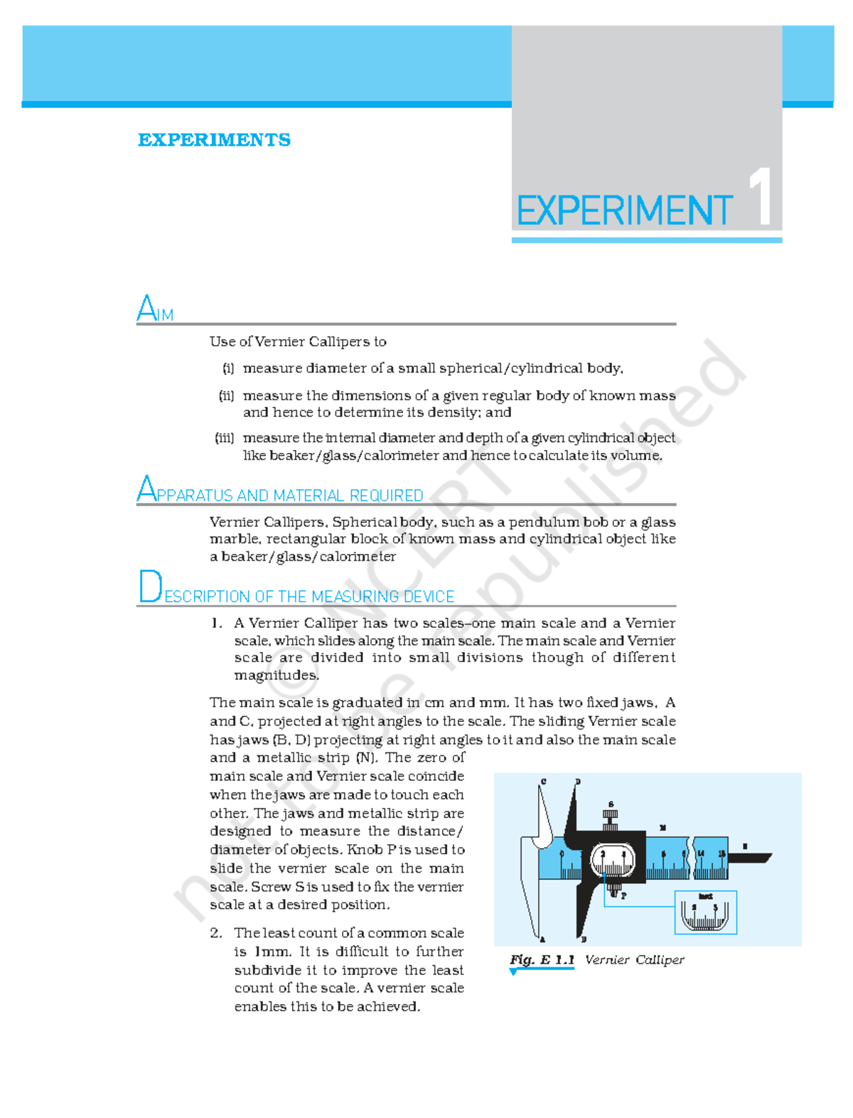 CBSE Class 11 Physics Lab Manual: Experiments 1-5 Guide - Studocu
