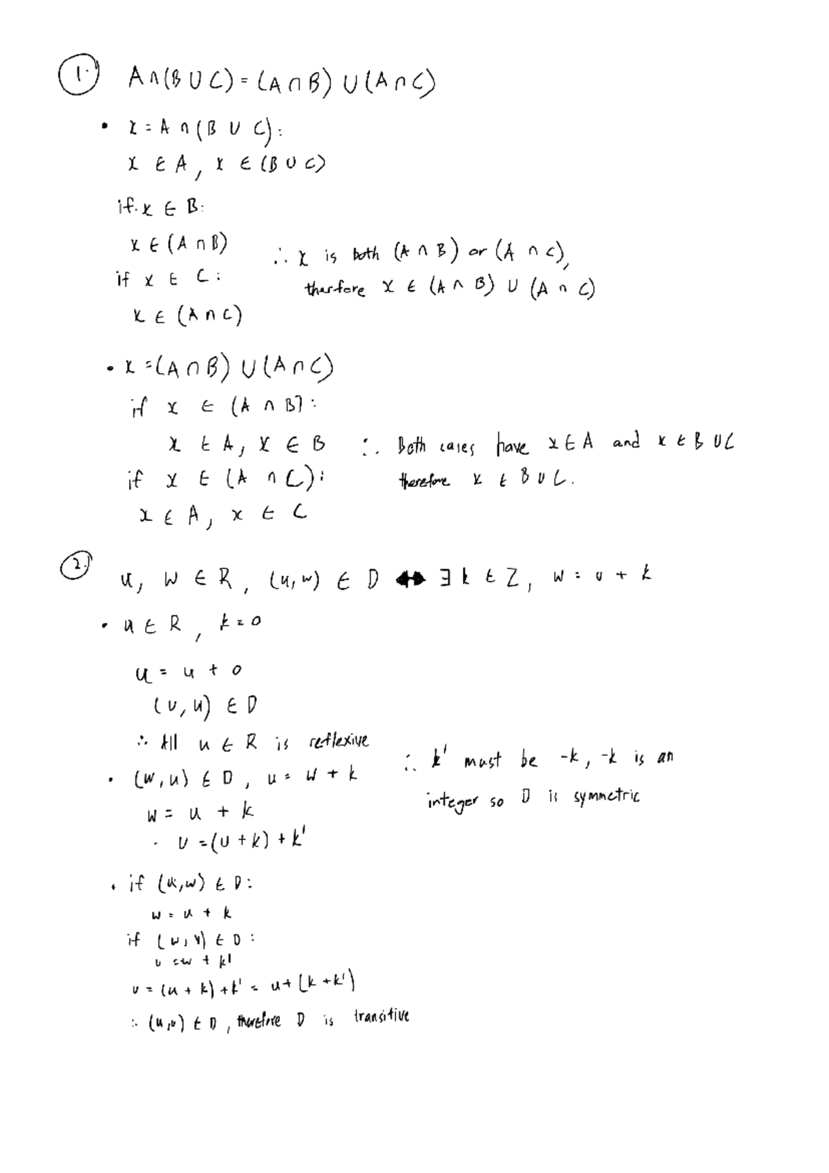 Math221 Assignment 2 - Detailed Notes on Set Theory and Functions - Studocu