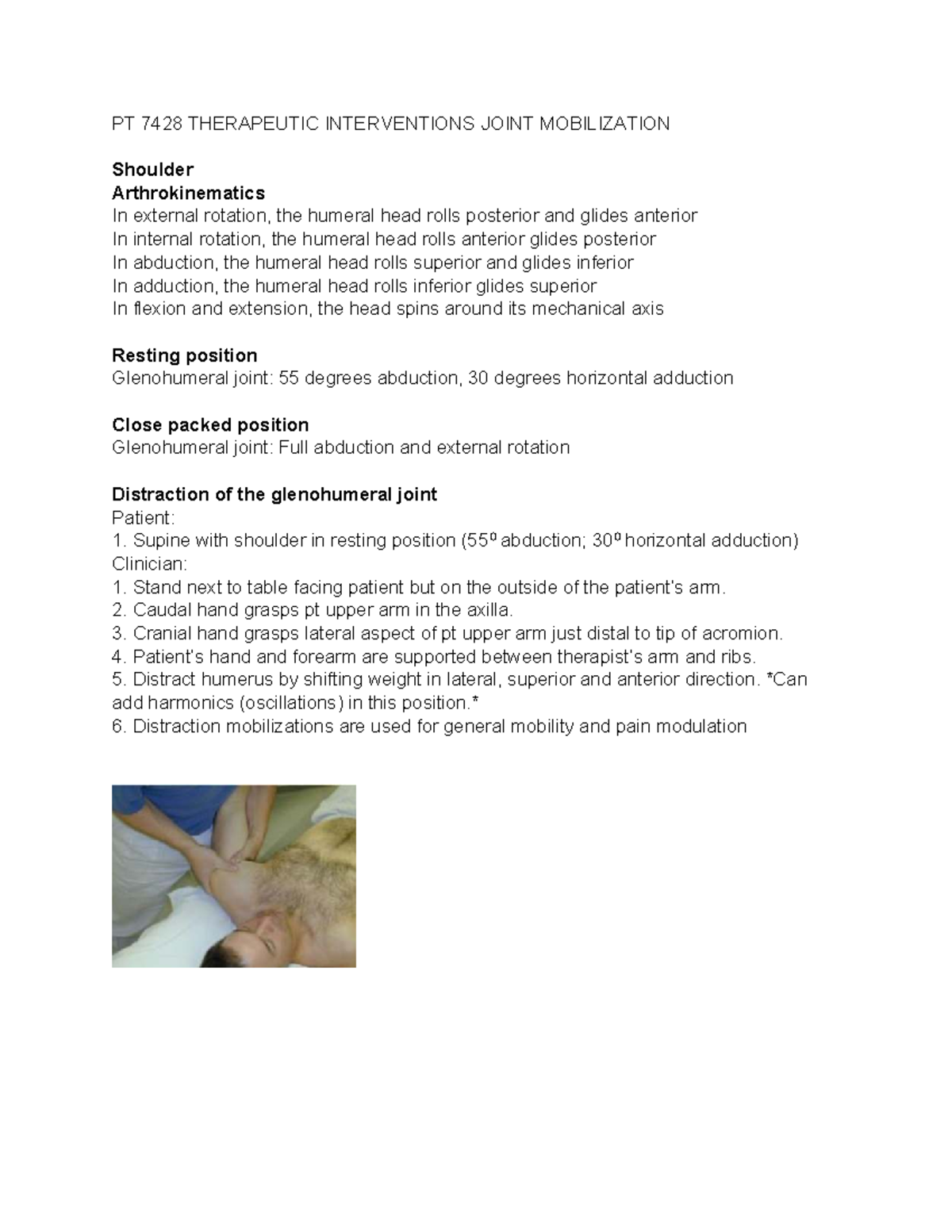 Talocrural Joint Mobilization Anterior Glide