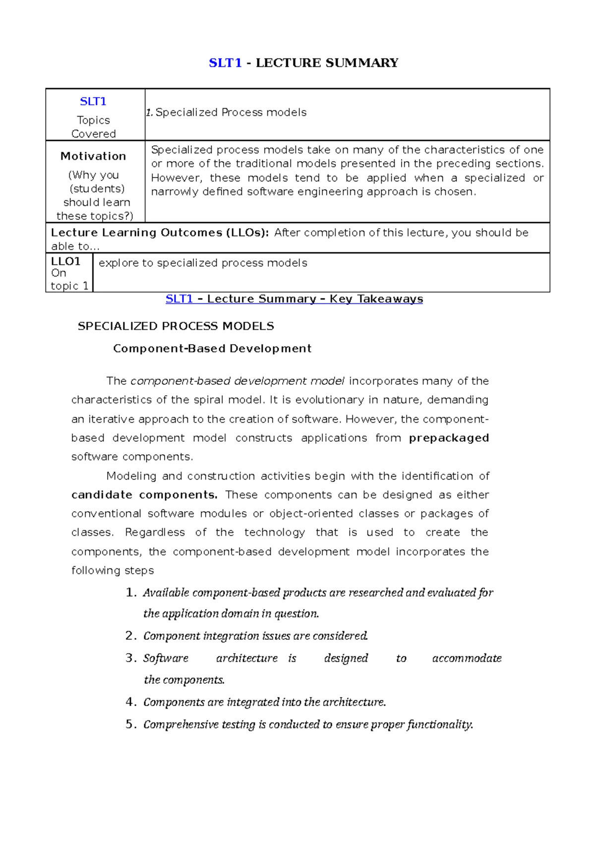 Component level design for webapps - CDT Topics Covered Designing class ...