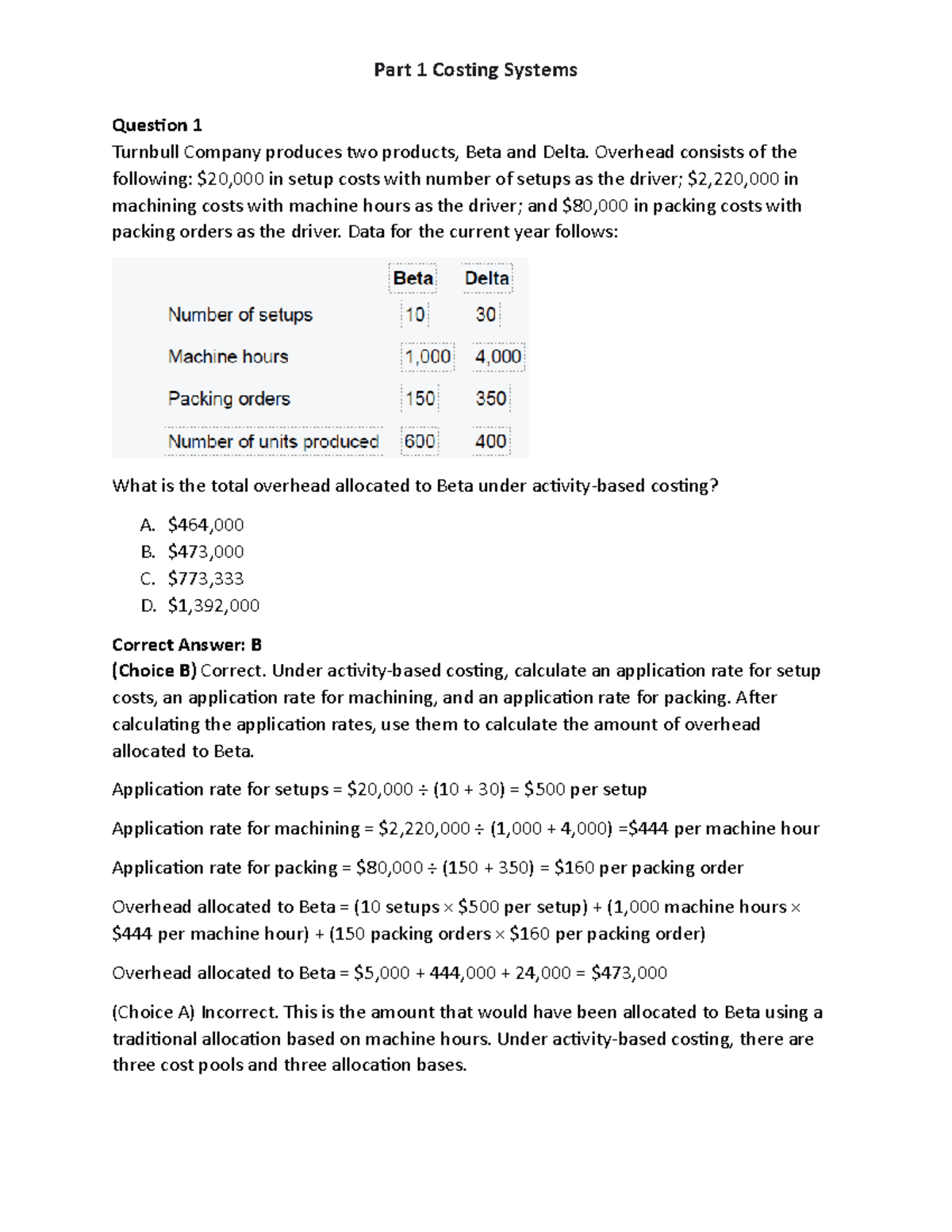Costing Systems: Overhead Allocation and Spoilage Analysis - Studocu