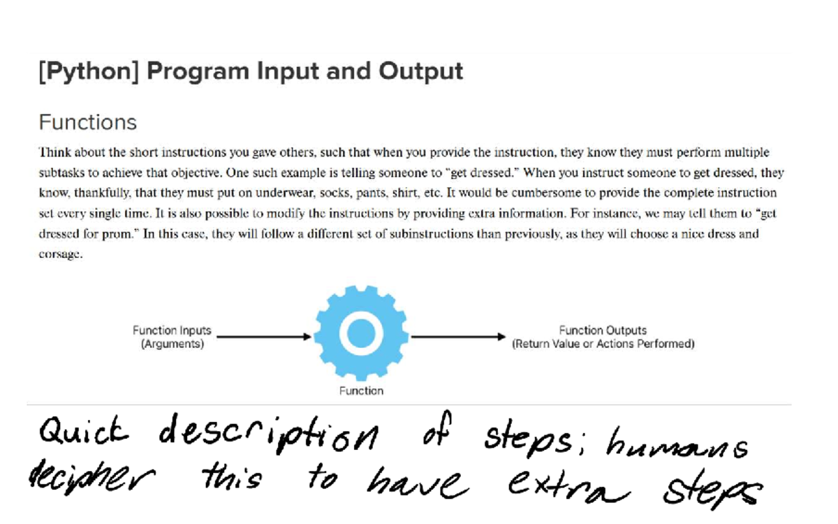 Input and Output Functions Guide for Programming (CS101) - Studocu