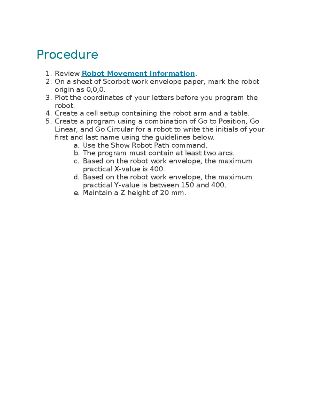 Pick and Place Automation Practice - RoboCell Setup Guide - Studocu