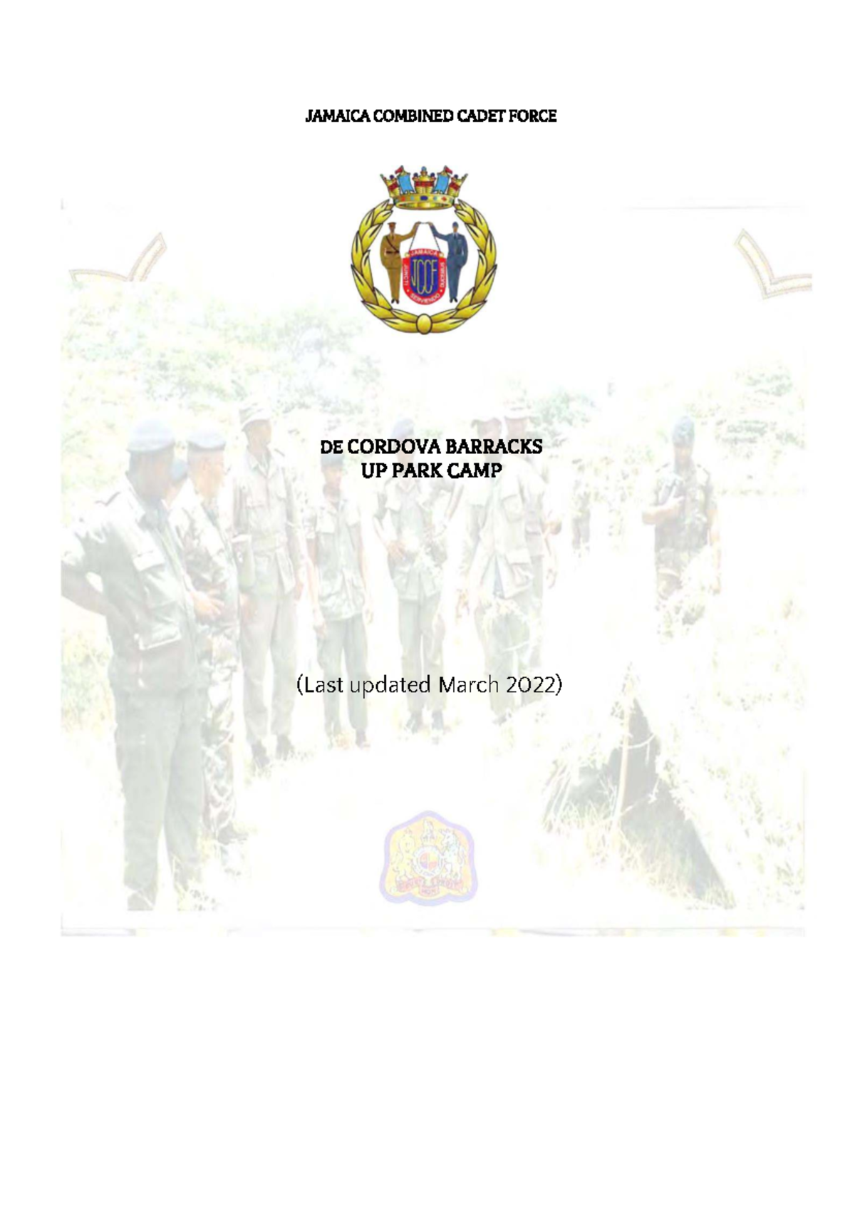 JCCF Overview: History, Mission, and Training Activities - Studocu