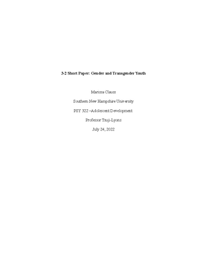PSY 322 6-3 Final Project Milestone Four Rough Draft - Cognitive ...