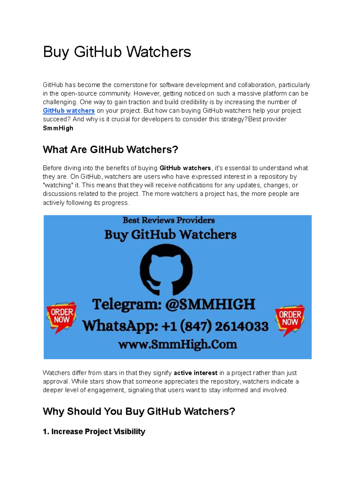 Buy Git Hub Watchers - Buy GitHub Watchers GitHub has become the ...